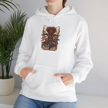 Mystic Sunflower Spirit Hoodie — Boho Meditation Floral Graphic Sweatshirt