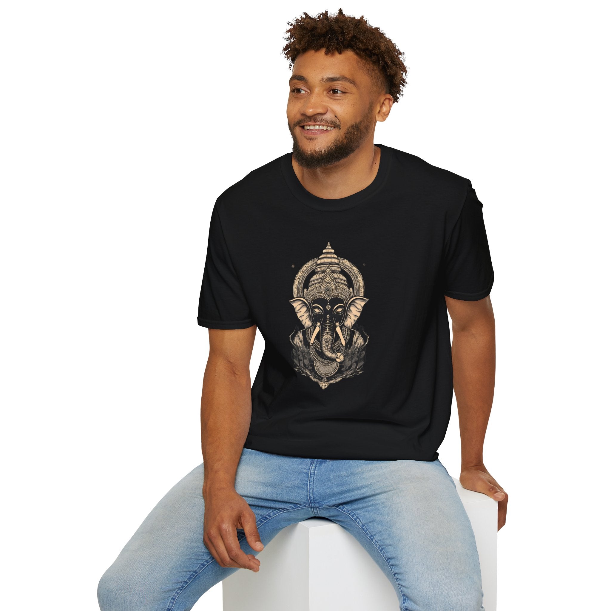 Elephant Mandala T-Shirt — Spiritual Ganesha Graphic Tee