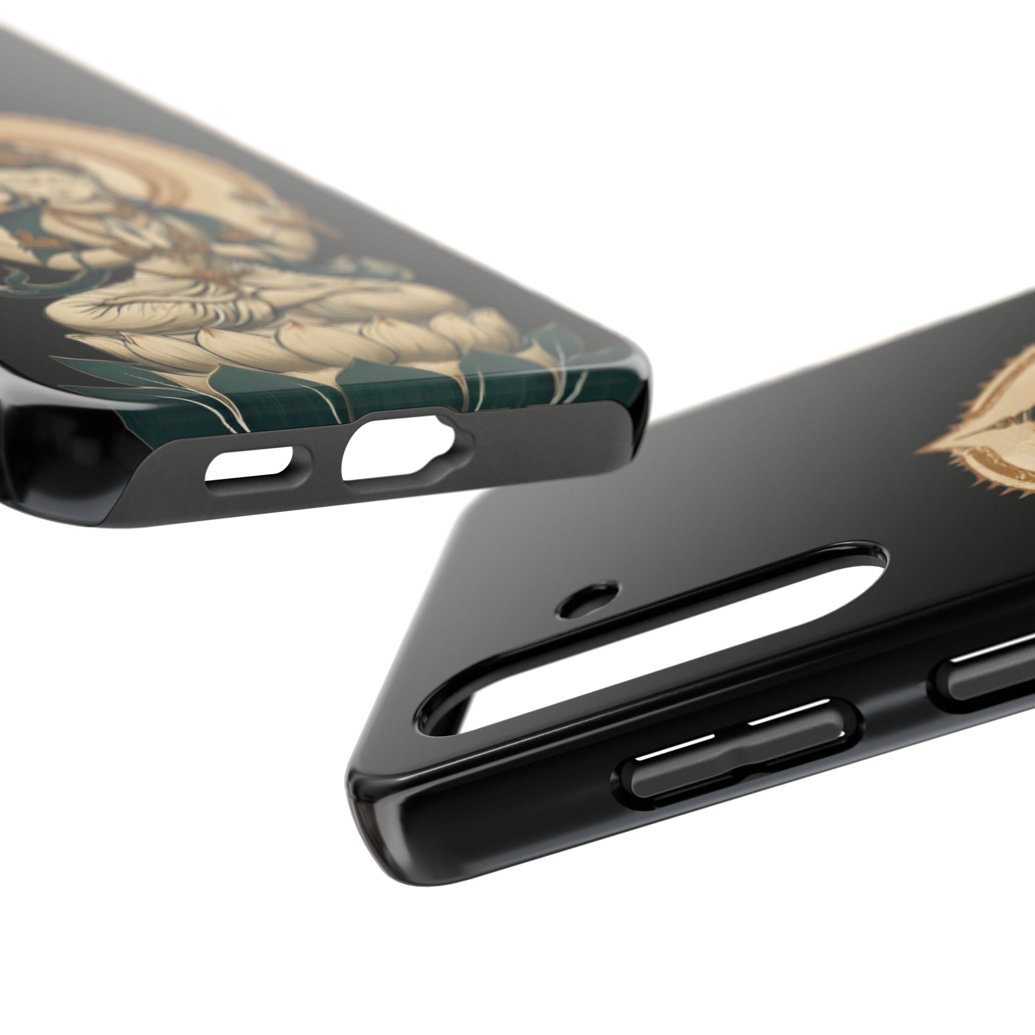 Bodhisattva Lotus Tough Phone Case — Protective Buddhist Meditation Phone Cover