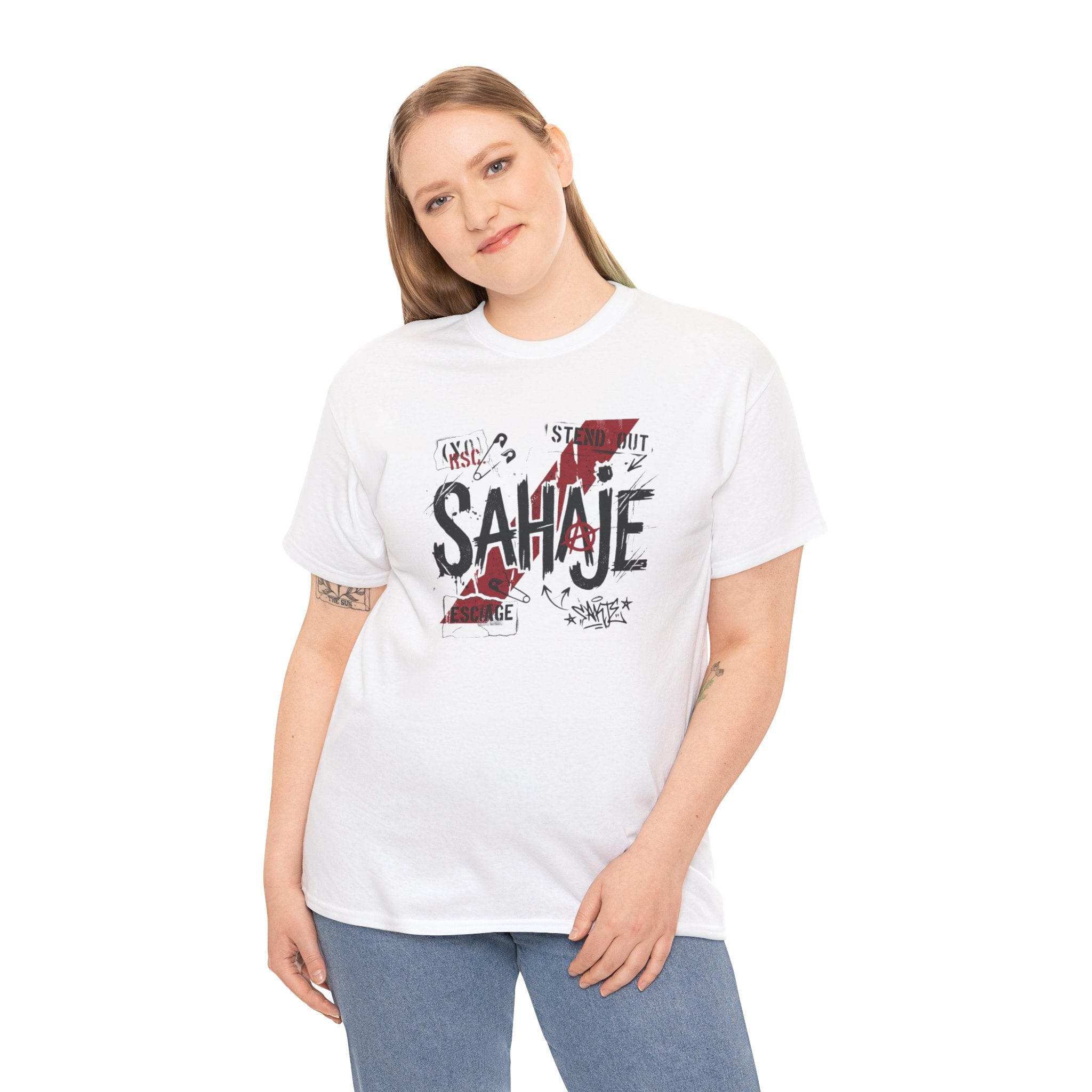 Sahaje Graphic Tee — Street Art Urban Casual T-Shirt