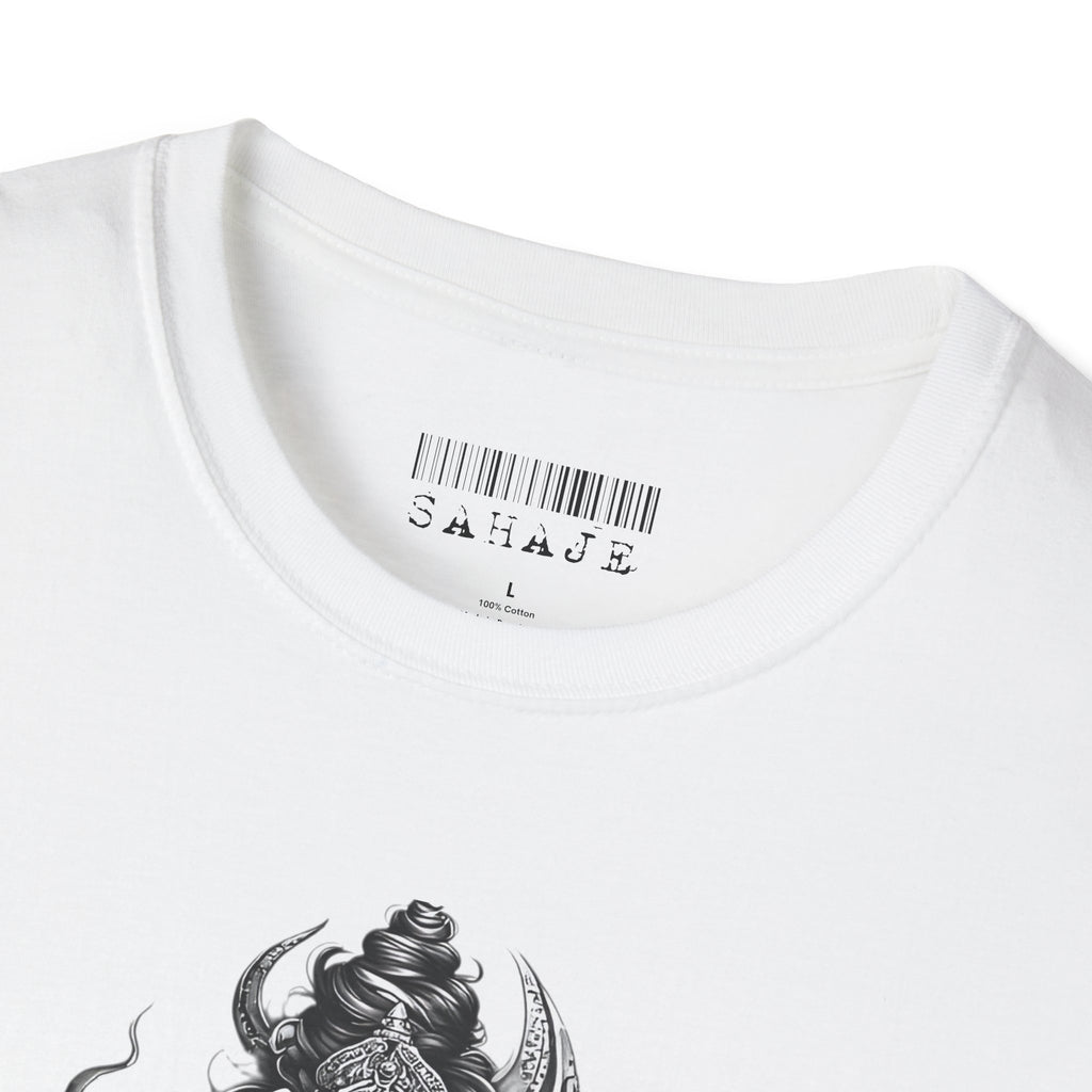 Shiva Portrait T‑Shirt — Hindu Deity Graphic Tee (Meditation, Yoga & Spiritual Wear)