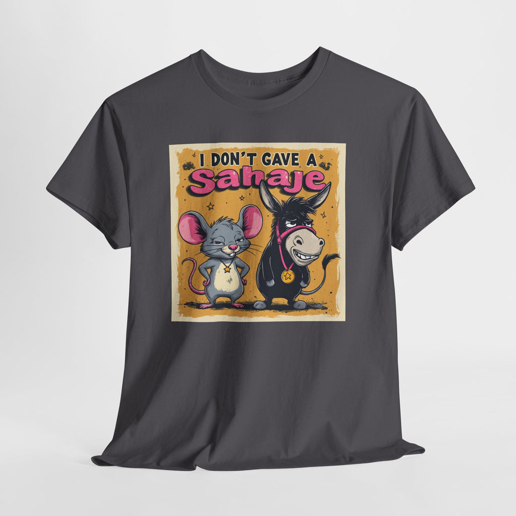 I Don't Give A Snair! Tee — Funny Mouse & Cat Graphic T-Shirt