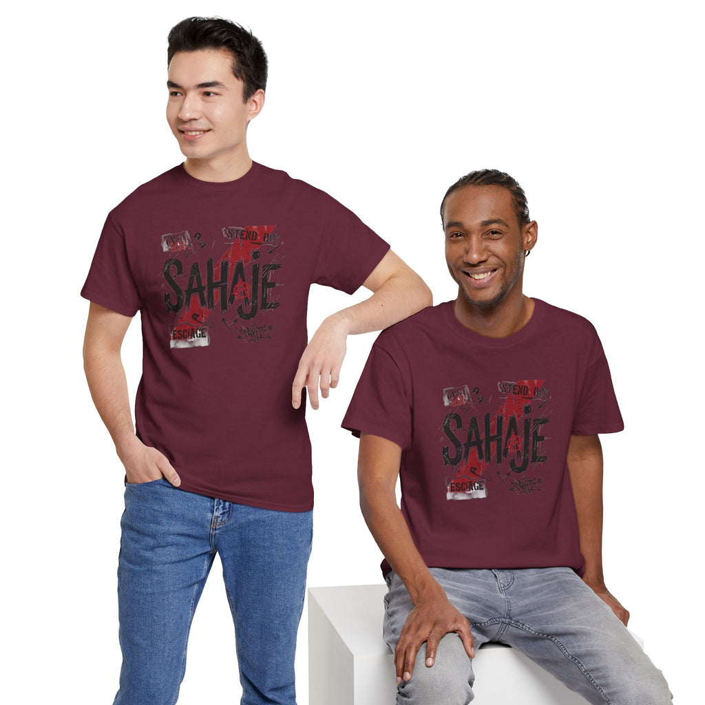 Sahaje Graphic Tee — Street Art Urban Casual T-Shirt