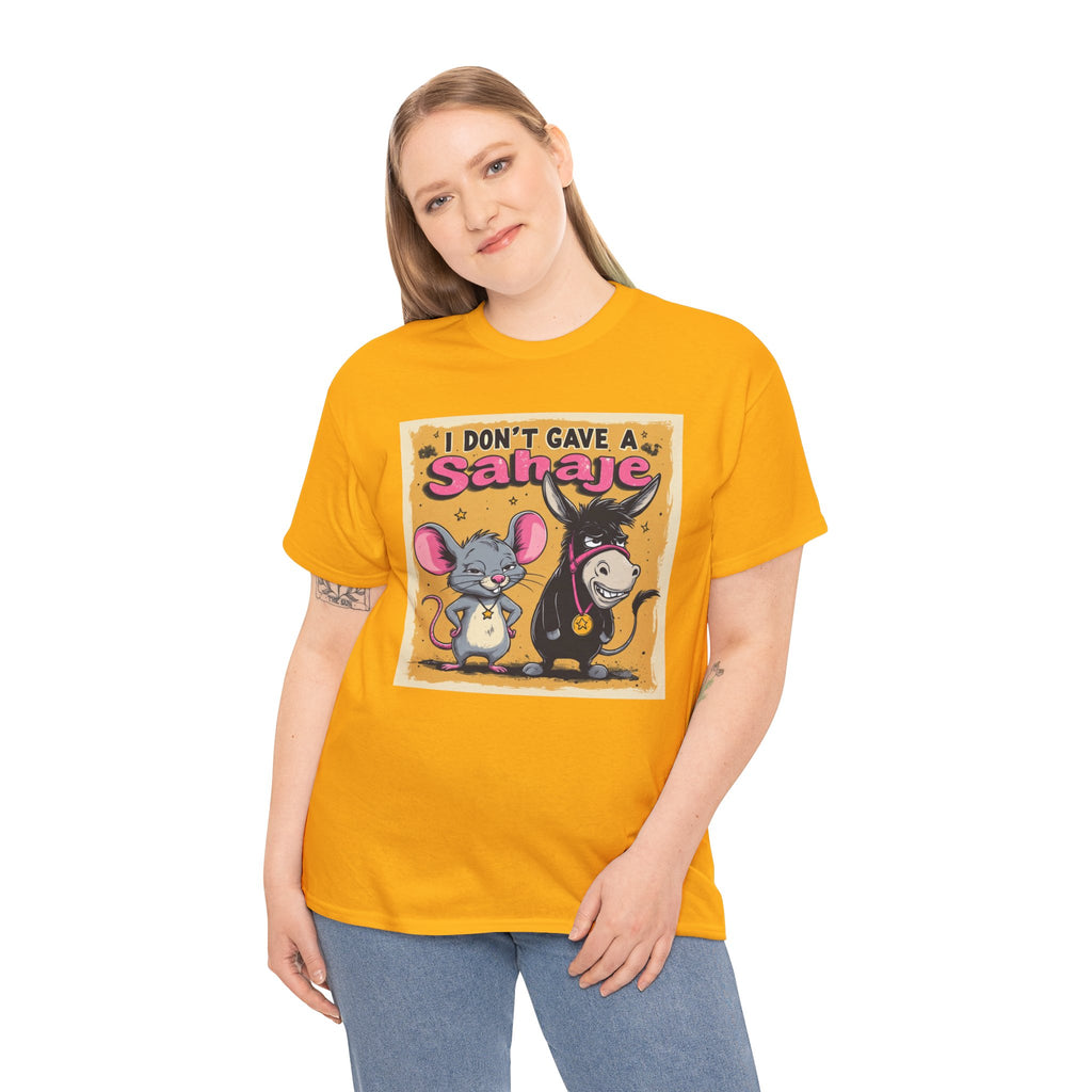 I Don't Give A Snair! Tee — Funny Mouse & Cat Graphic T-Shirt