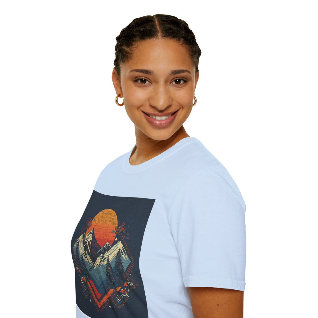 Retro Mountain Sunset T-Shirt