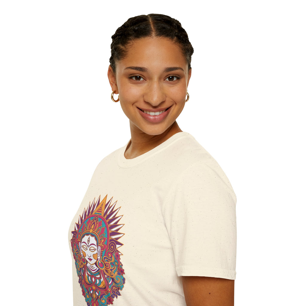 Mandala Goddess T-Shirt — Colorful Floral Spiritual Tee