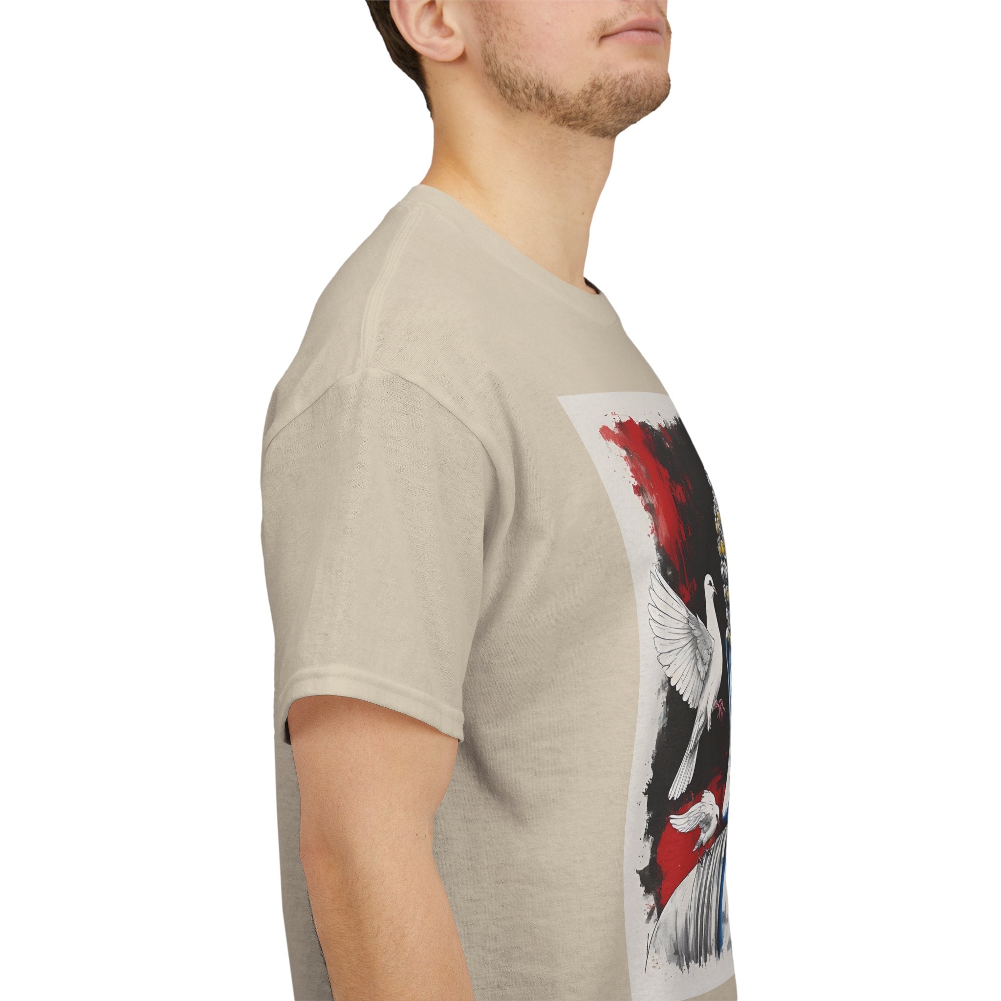 Buddha Peace Tee — Colorful Buddha & Doves Graphic T-Shirt