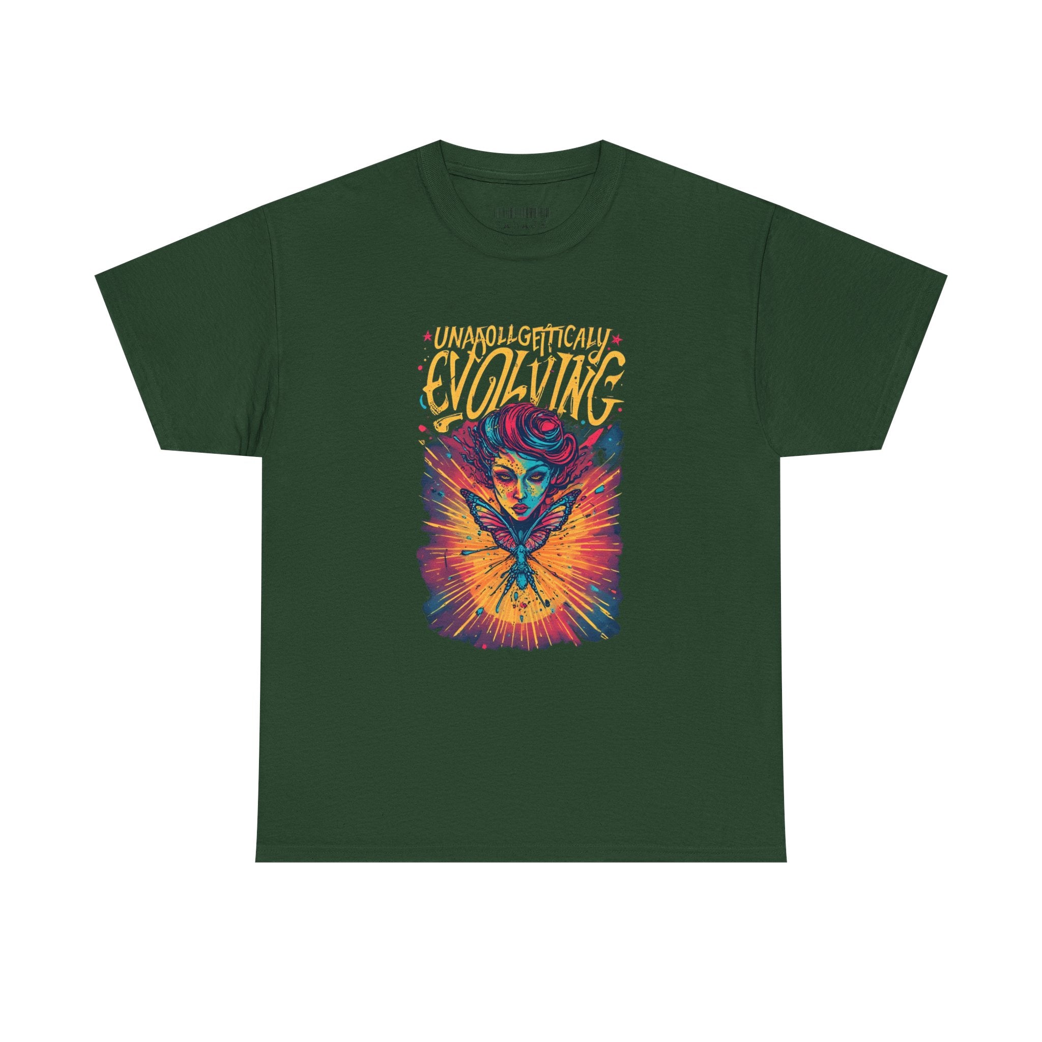 Evolving Alien Graphic Tee — "Unnaturally Evolving" Sci‑Fi Art T-Shirt