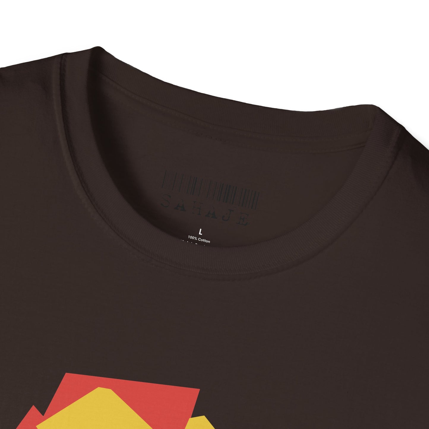 Abstract Faces Graphic T-Shirt — Modern Geometric 'Sahaje' Art Tee