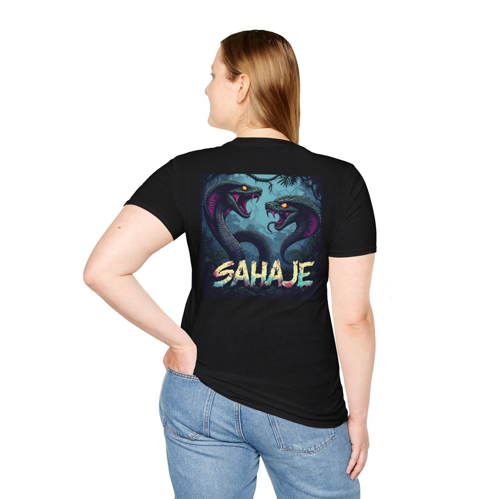 Two Cobra Snake T-Shirt – Fierce Serpent Power Graphic Tee, Edgy Streetwear Snake Shirt