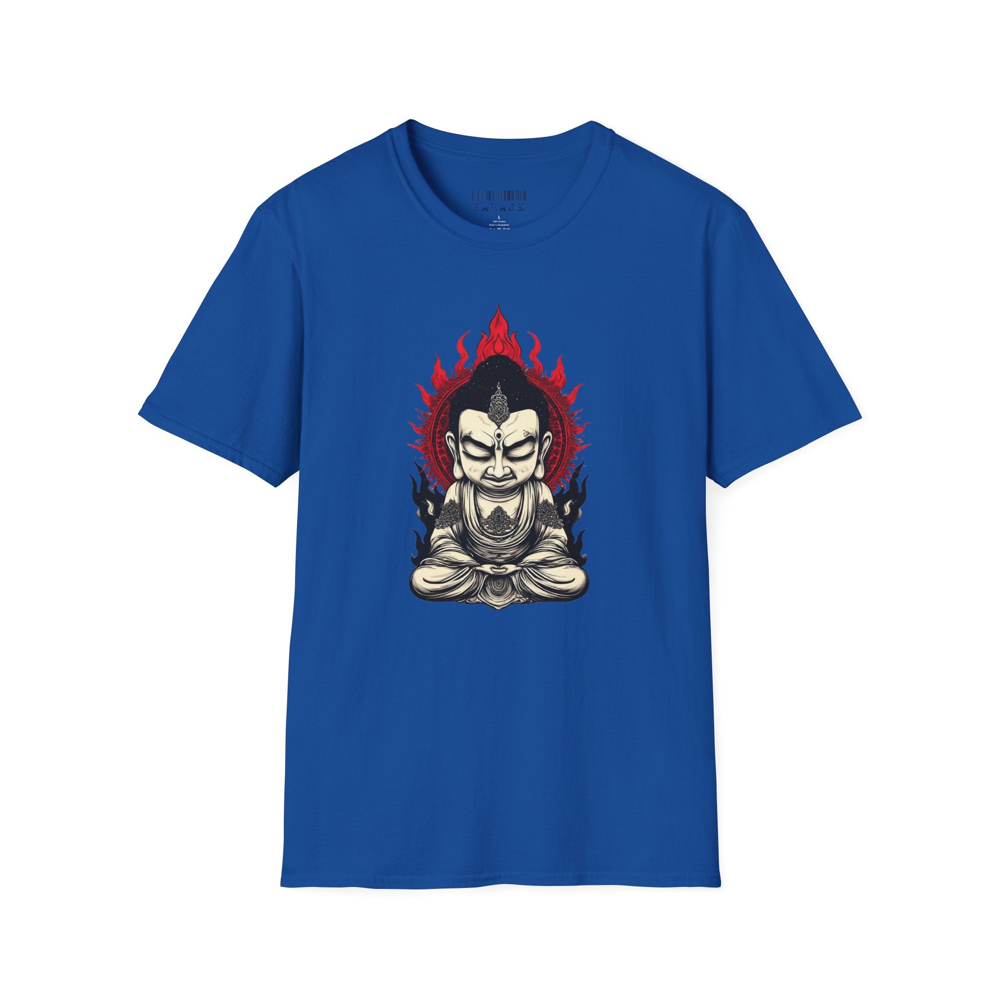 Buddha Flame T-Shirt — Meditative Buddha Graphic Tee