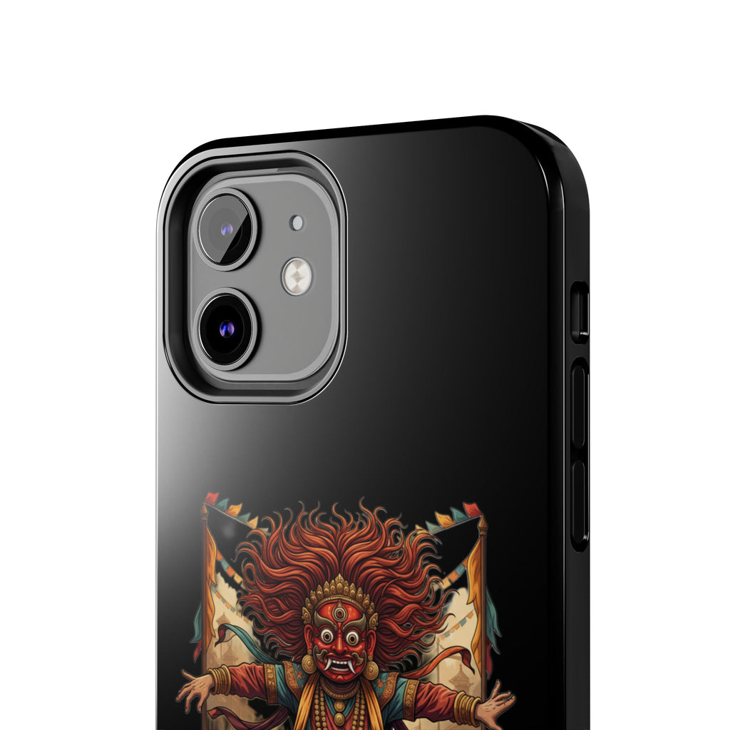 Tibetan Demon Dance Tough Phone Case — Bold Mythic Protective Cover