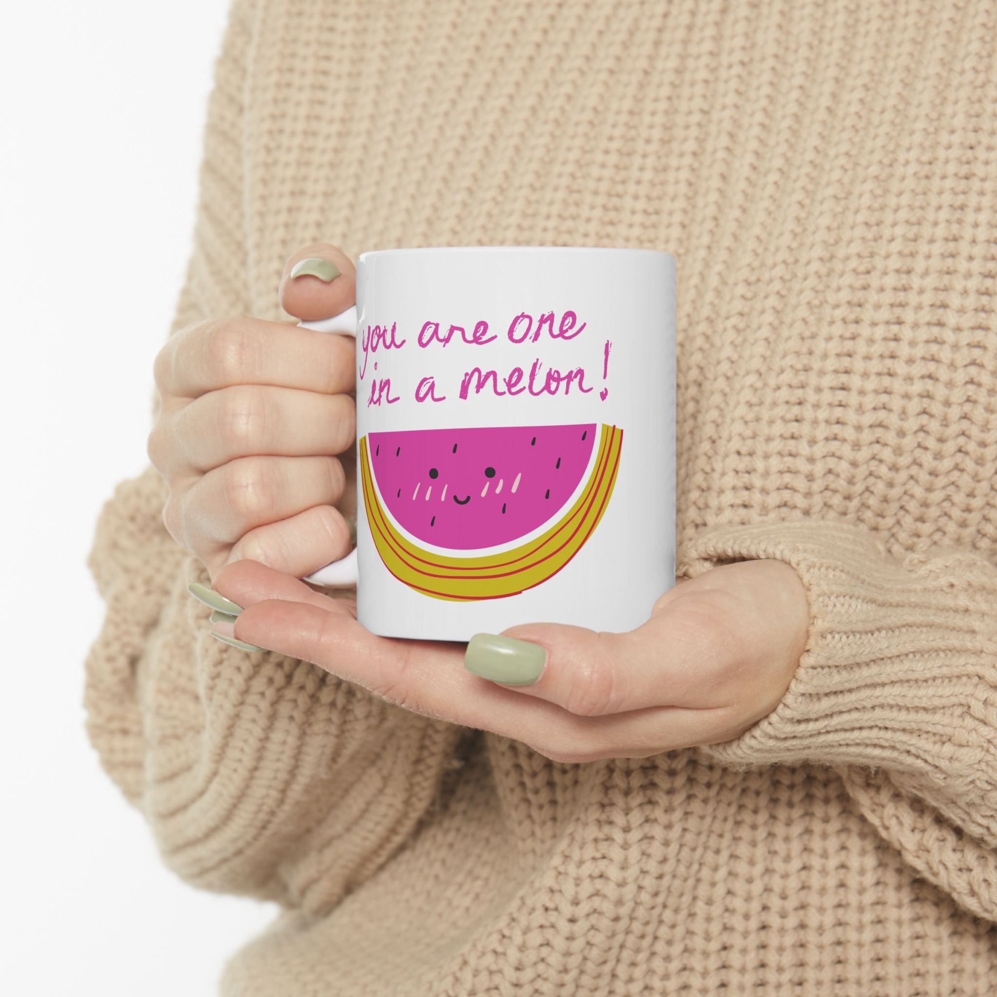 Fun Watermelon Ceramic Mug - Perfect Gift for Summer, Pool Parties, and Fruit Lovers! | Enhance Your Morning Coffee with a Splash of Joy