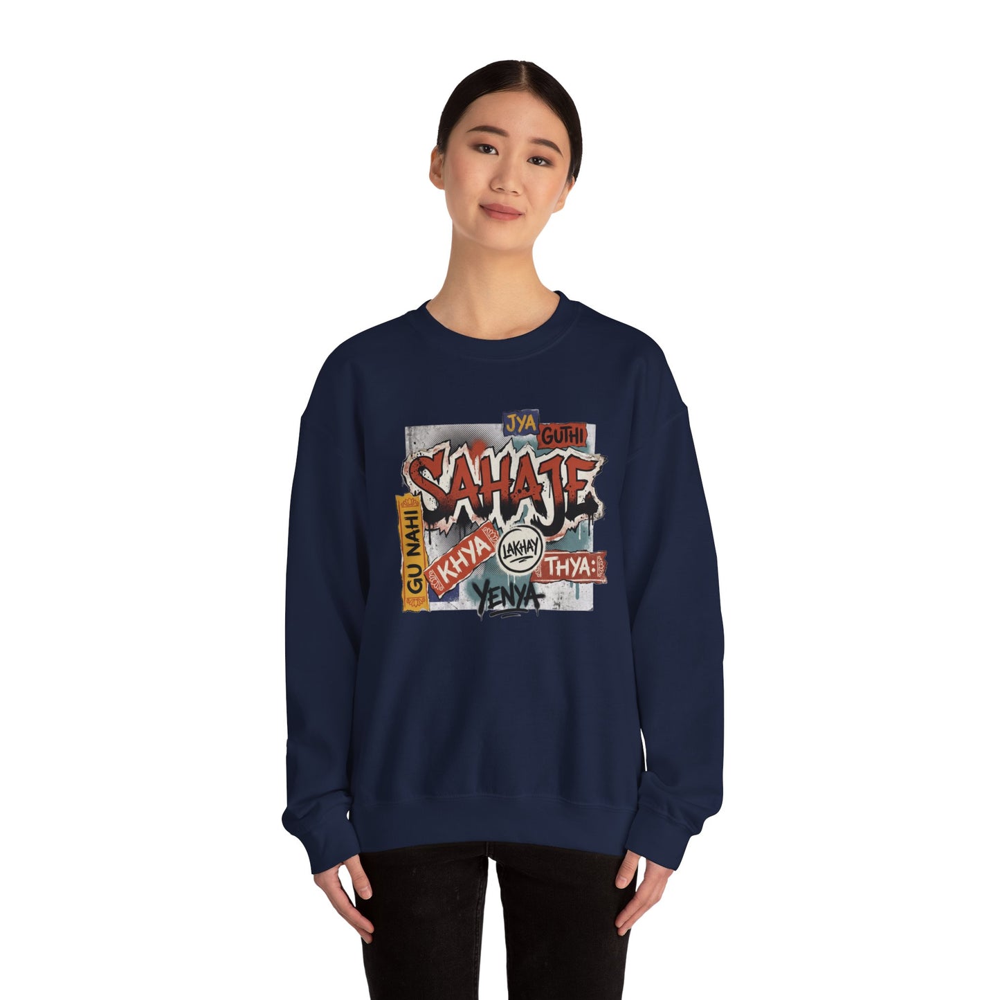 Sahajee Graphic Crewneck Sweatshirt — Urban Tagline Streetwear