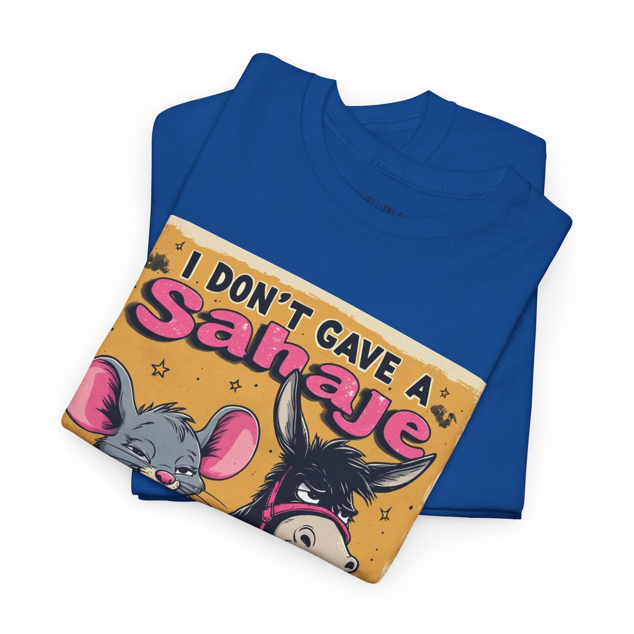 I Don't Give A Snair! Tee — Funny Mouse & Cat Graphic T-Shirt