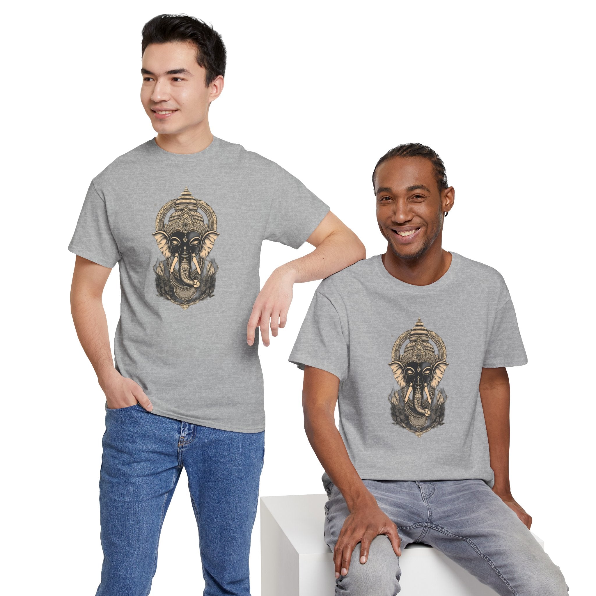 Elephant Mandala T‑Shirt — Spiritual Ganesha-Inspired Graphic Tee