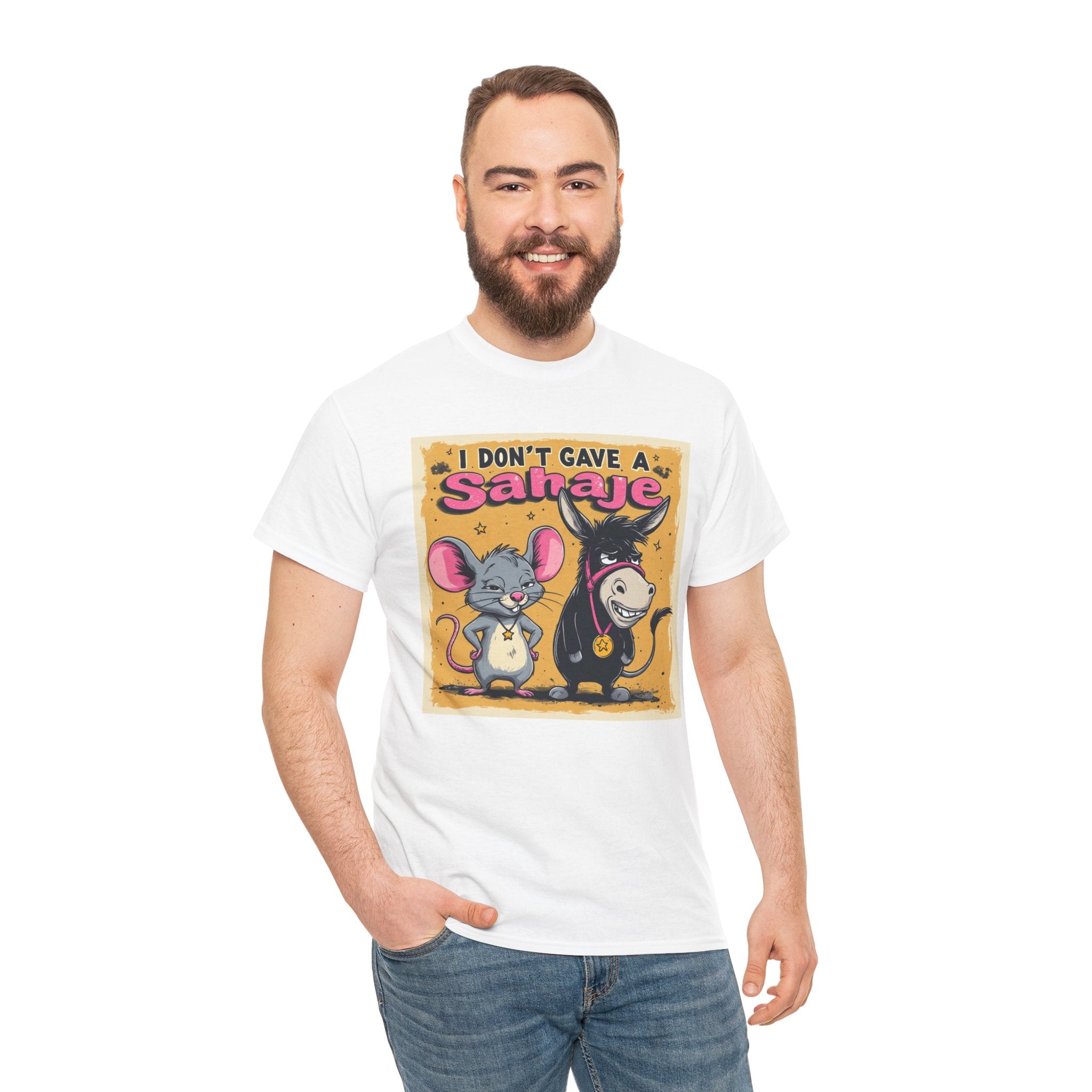 I Don't Give A Snair! Tee — Funny Mouse & Cat Graphic T-Shirt
