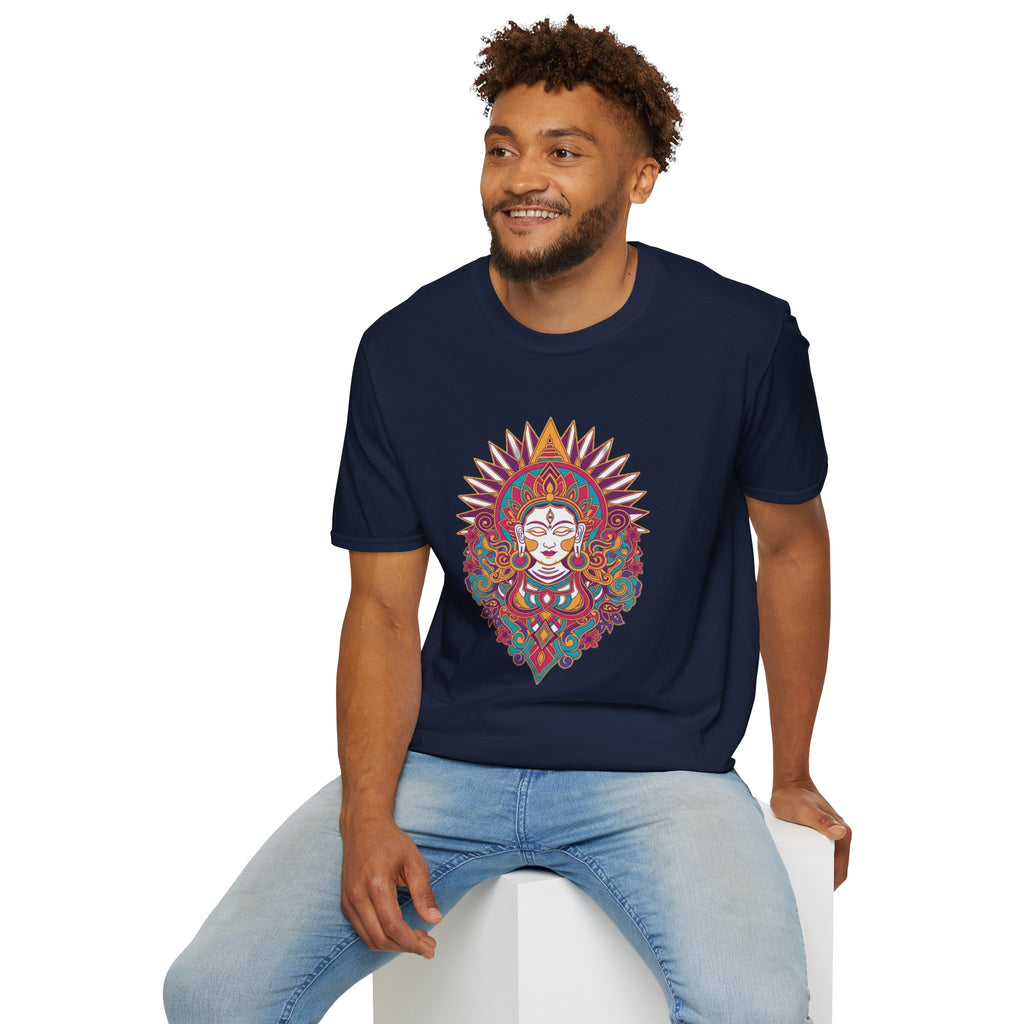 Mystic Goddess Mandala T-Shirt — Colorful Boho Spiritual Tee