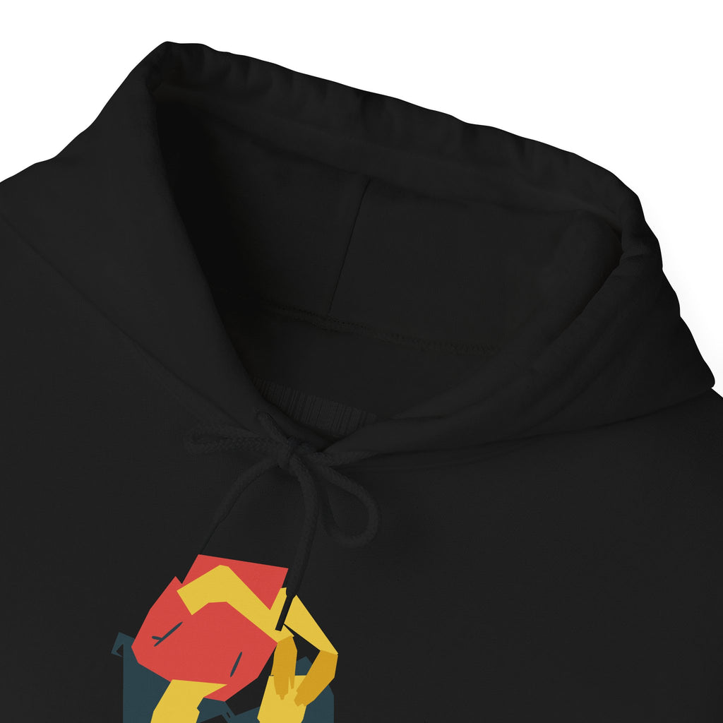 Fox Recycling Symbol Hoodie — Geometric Fox Eco-Friendly Design