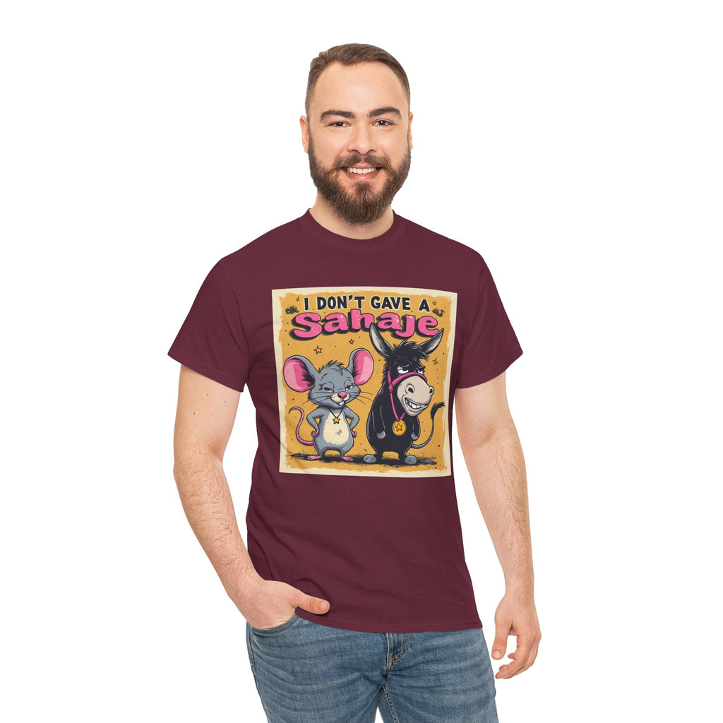 I Don't Give A Snair! Tee — Funny Mouse & Cat Graphic T-Shirt