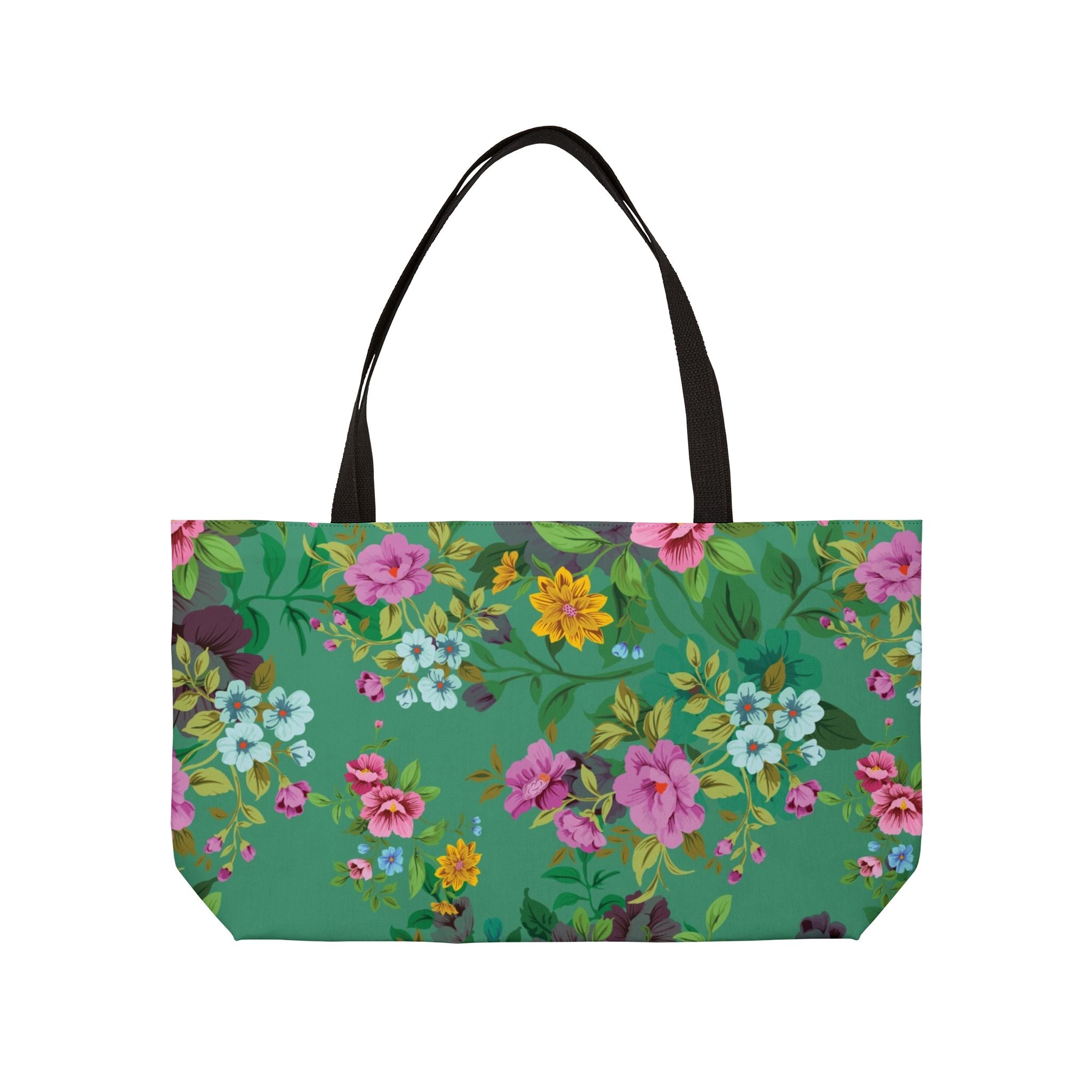 Floral Weekender Tote Bag | Perfect for Travel, Beach, Gym, Shopping, Mother's Day Gift