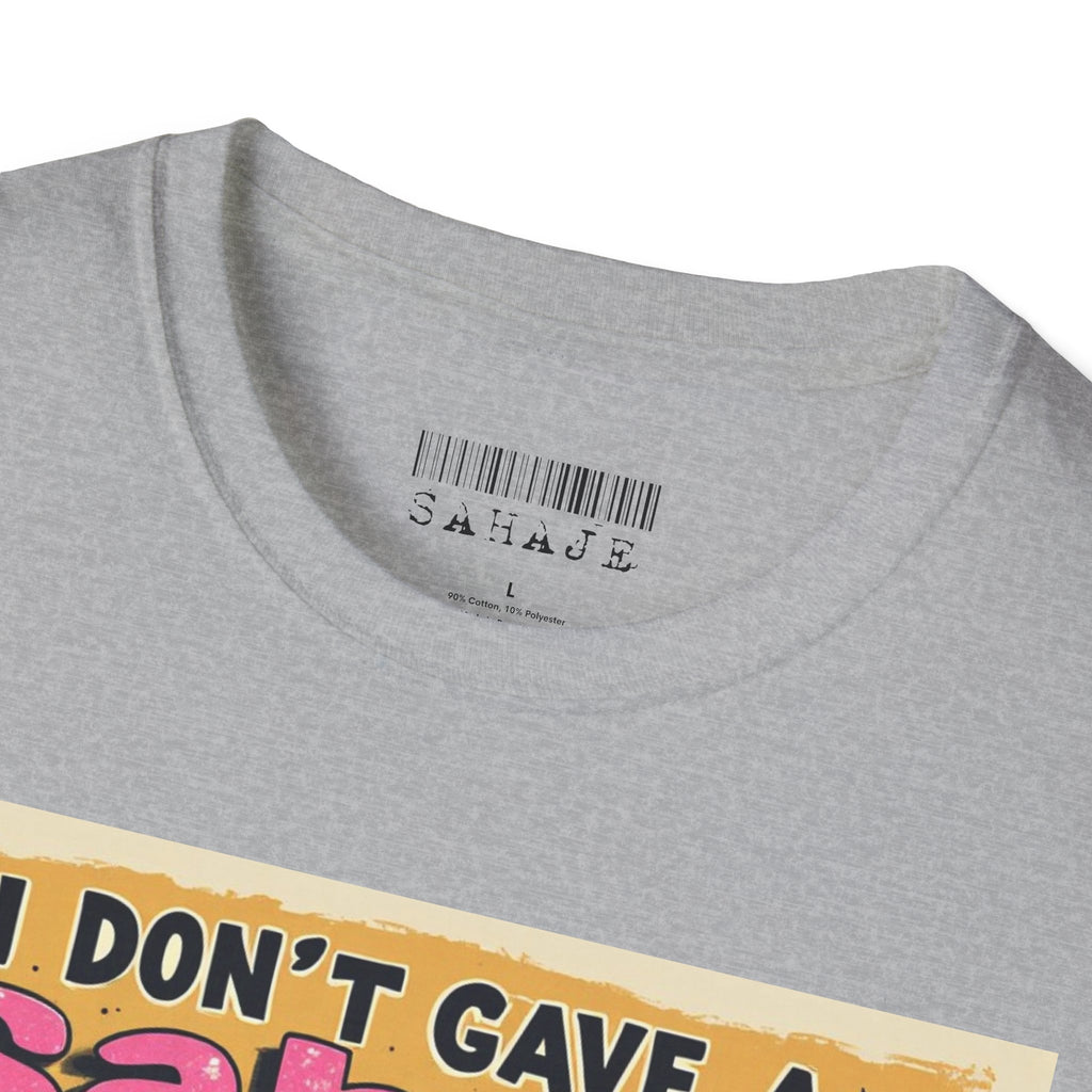 Don’t Give a Satrage T-Shirt — Funny Mouse & Donkey Cartoon Tee
