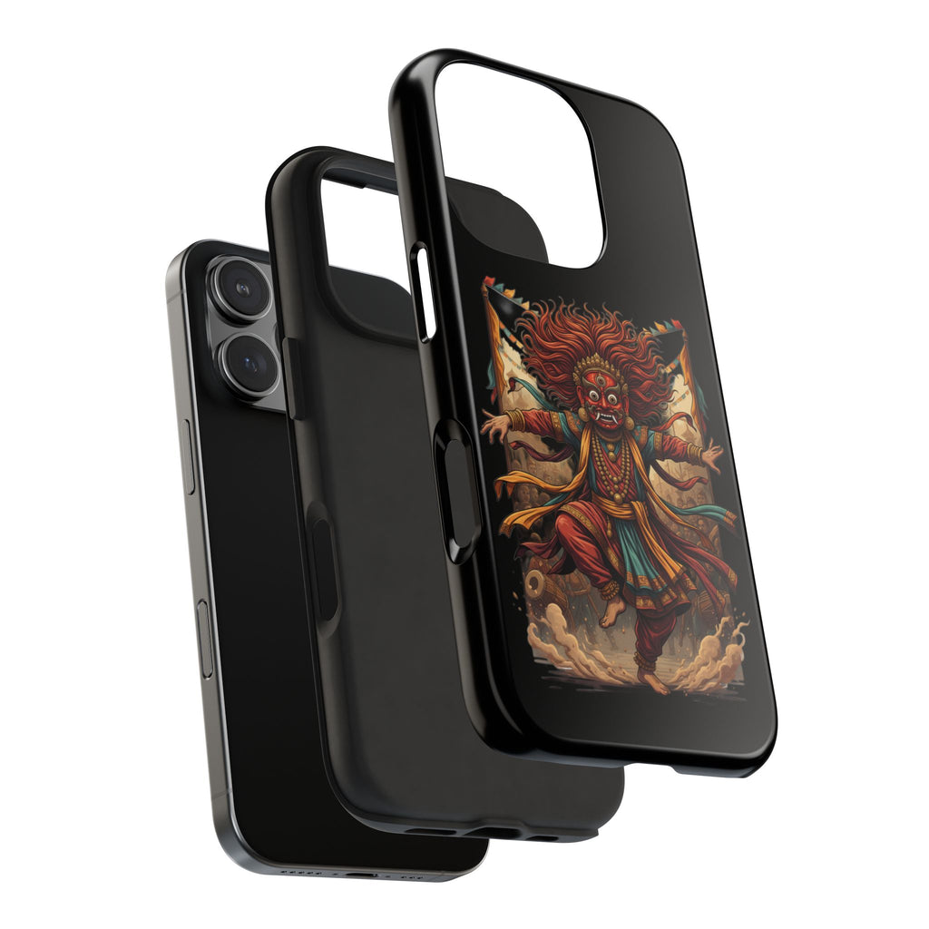 Tibetan Demon Dance Tough Phone Case — Bold Mythic Protective Cover