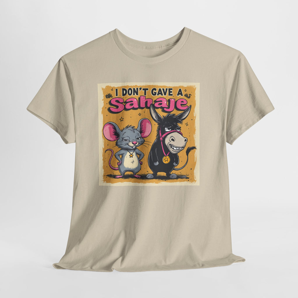 I Don't Give A Snair! Tee — Funny Mouse & Cat Graphic T-Shirt