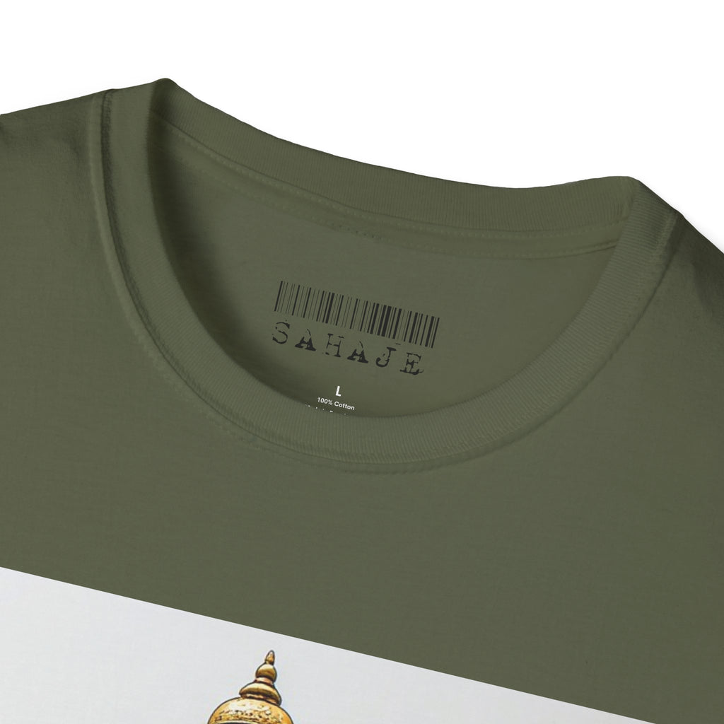 Nepal Temple Graphic T-Shirt — Boudhanath Stupa Prayer Flags Travel Tee