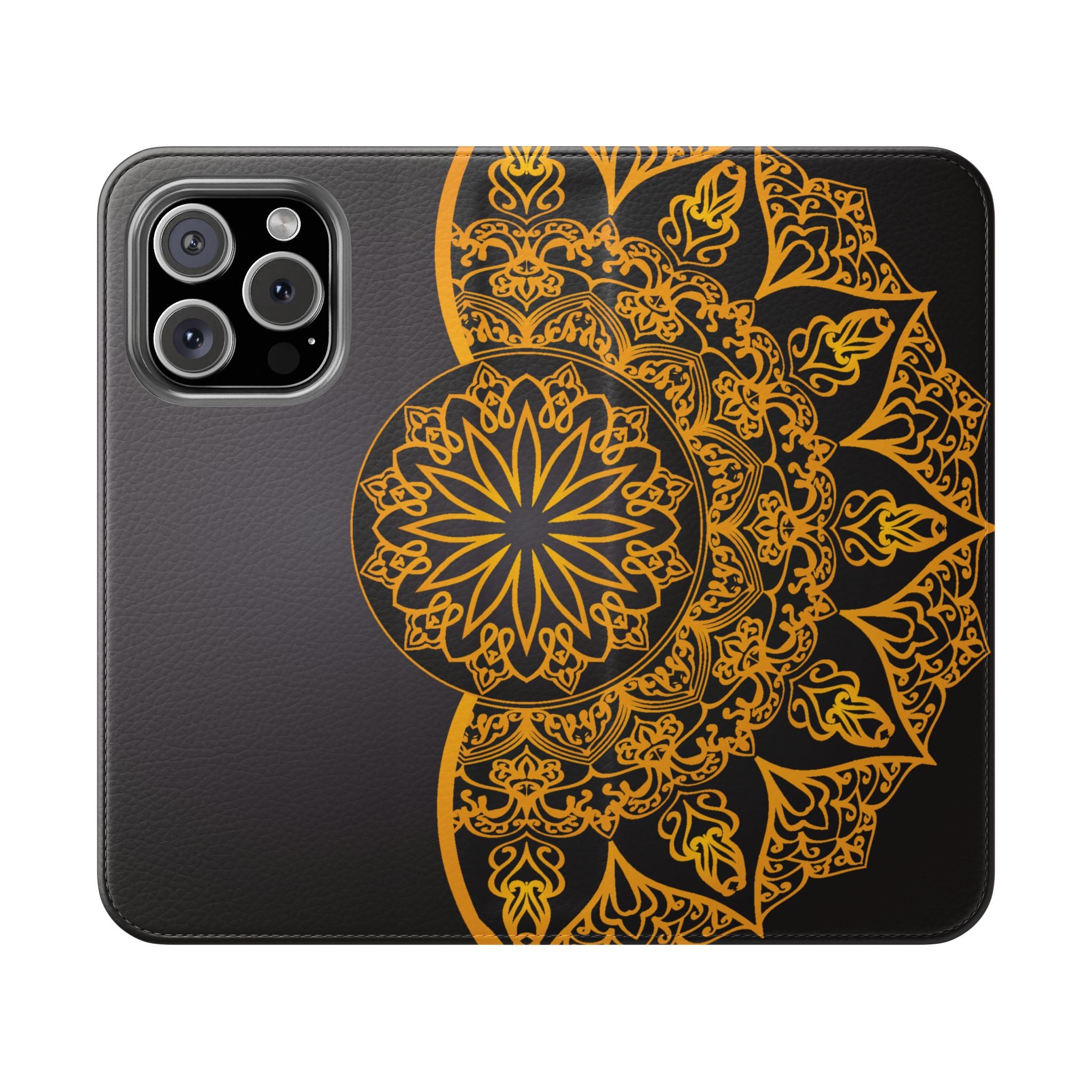 Elegant Mandala Flip Cases for Phones, Stylish Phone Wallet, Personalized Smartphone Cover, Perfect Gift for Occasions