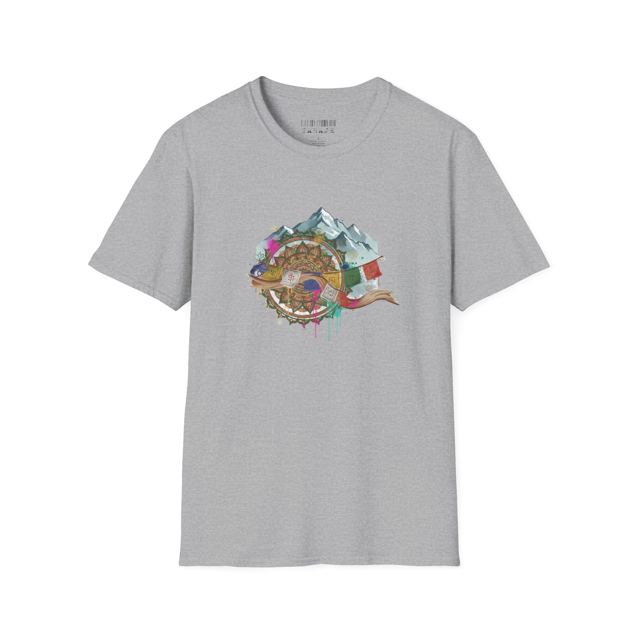 Adventure Turtle Graphic T-Shirt — Mountain Shell Nature Art Tee