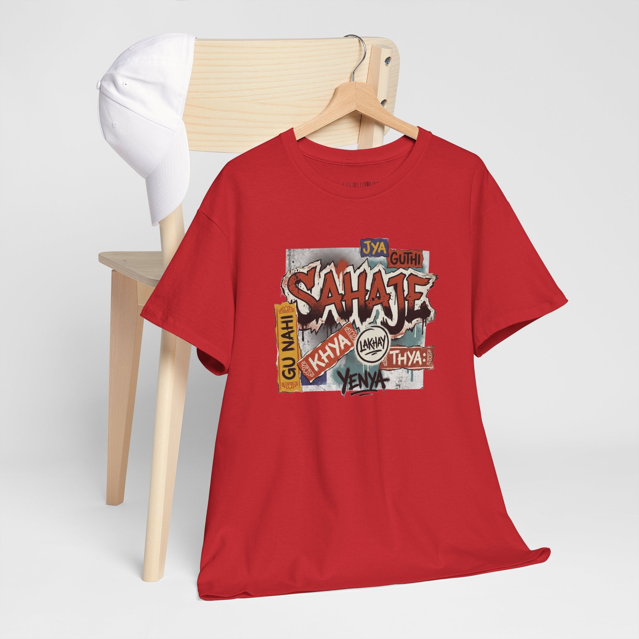 Shahje Graffiti Logo Tee - Urban Retro Streetwear T-Shirt