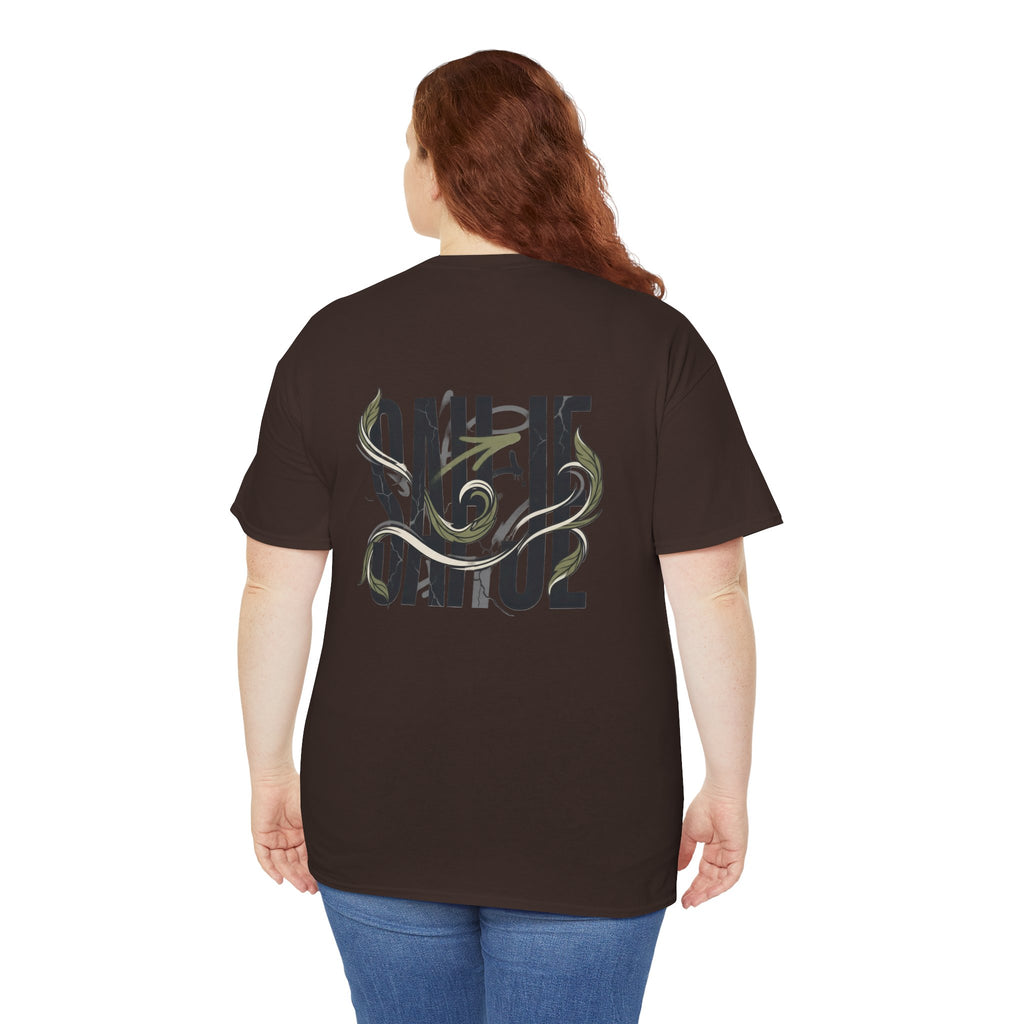 Graphic Tee — 'Savage' Typography with Snake Accent