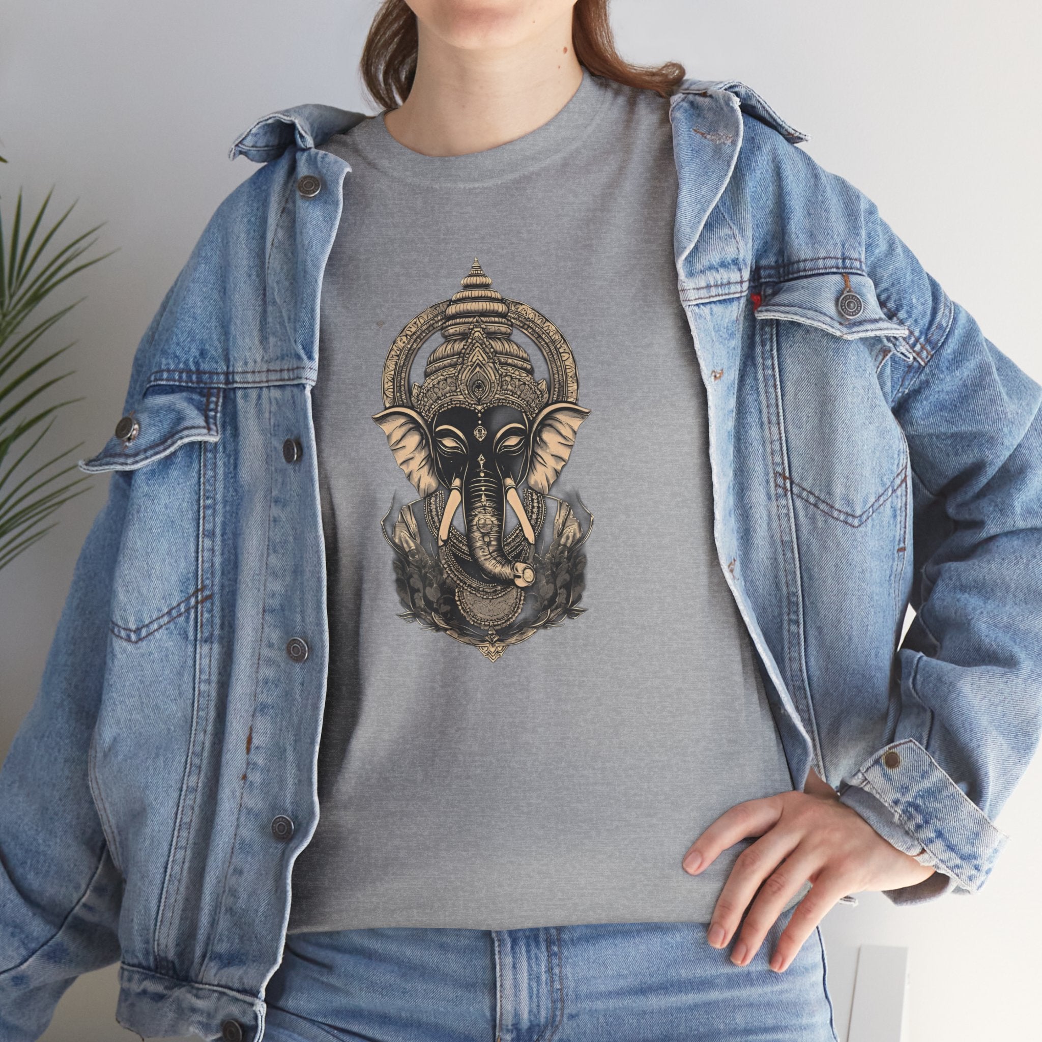 Elephant Mandala T‑Shirt — Spiritual Ganesha-Inspired Graphic Tee