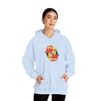 Fox Recycling Symbol Hoodie — Geometric Fox Eco-Friendly Design