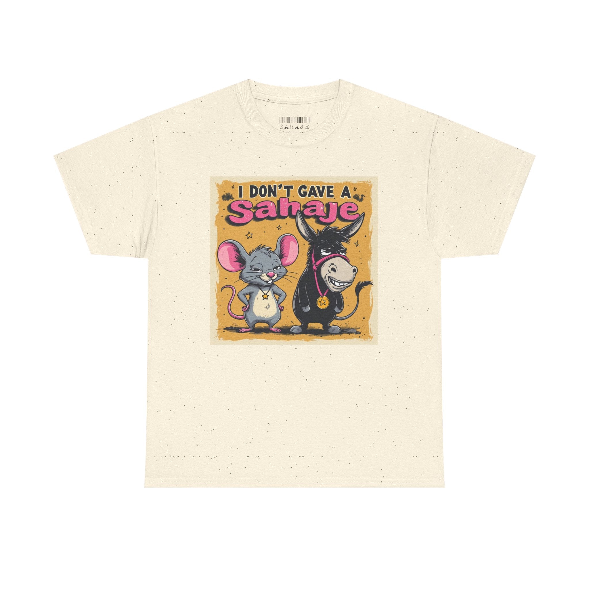 I Don't Give A Snair! Tee — Funny Mouse & Cat Graphic T-Shirt