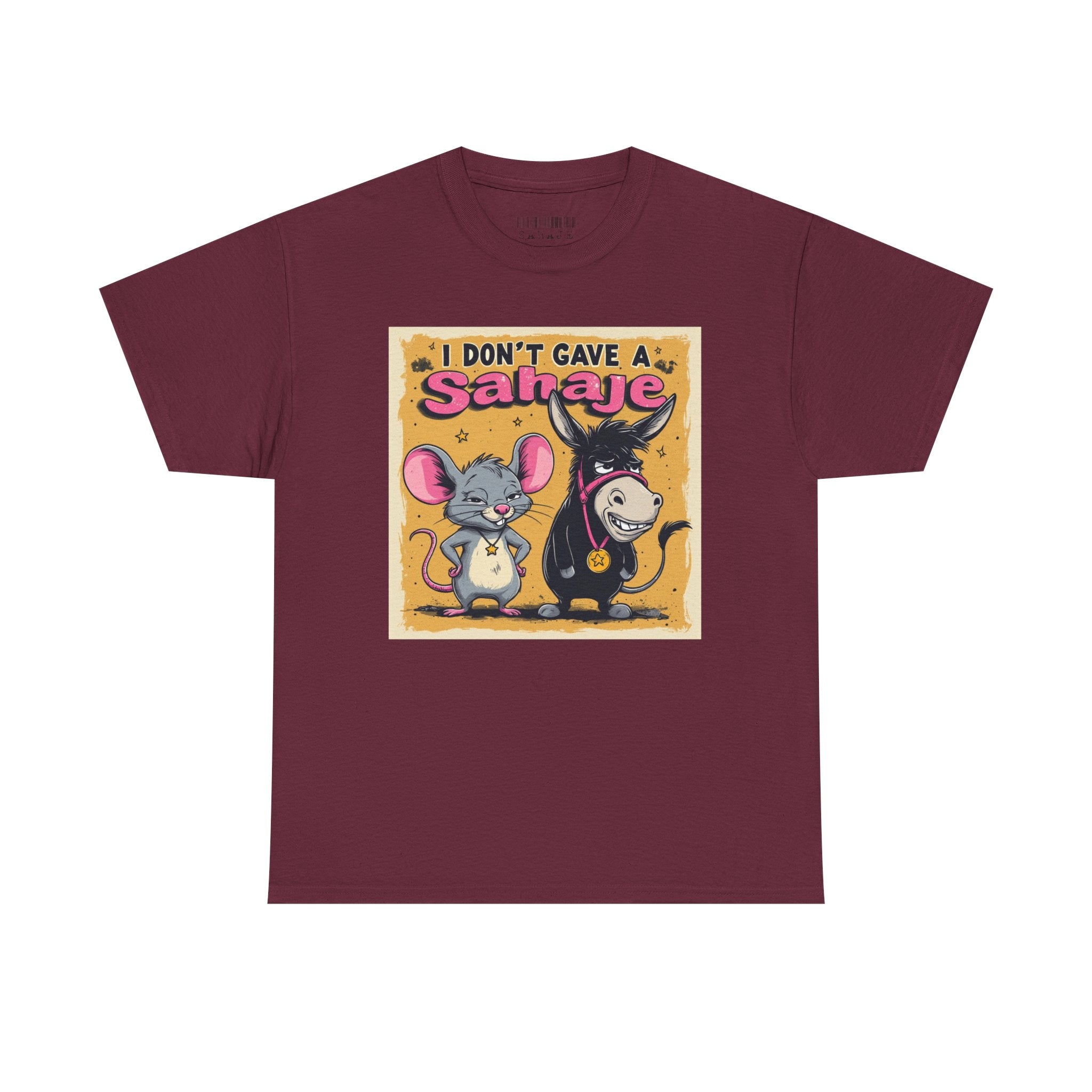 I Don't Give A Snair! Tee — Funny Mouse & Cat Graphic T-Shirt