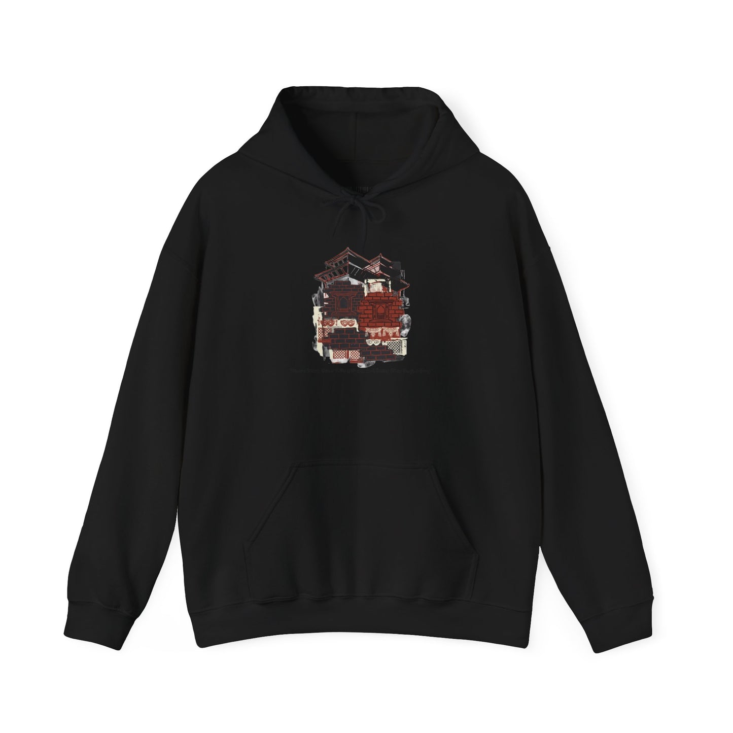 Hoodie — Vintage Urban Industrial Building Graphic Hoodie (Architectural Sketch)