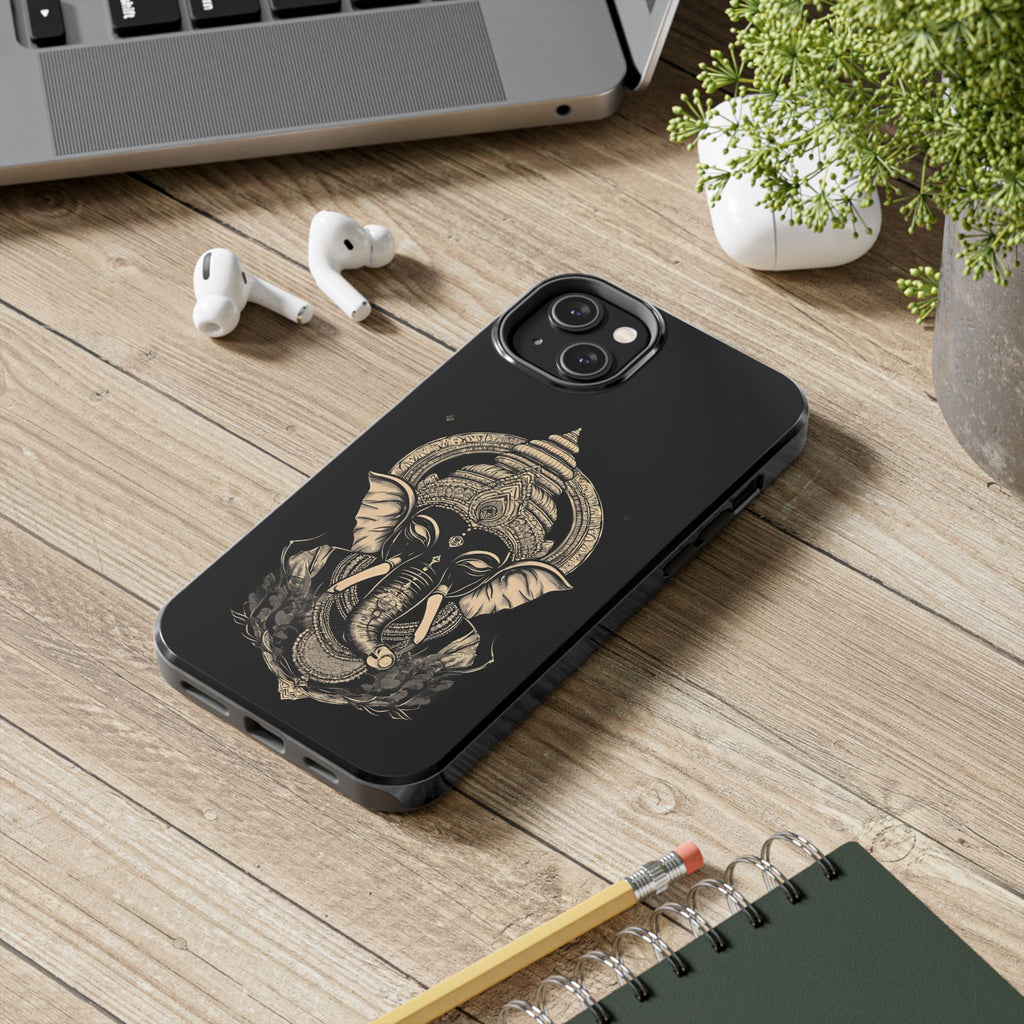 Ganesha Tough Phone Case — Protective Hindu Elephant Design
