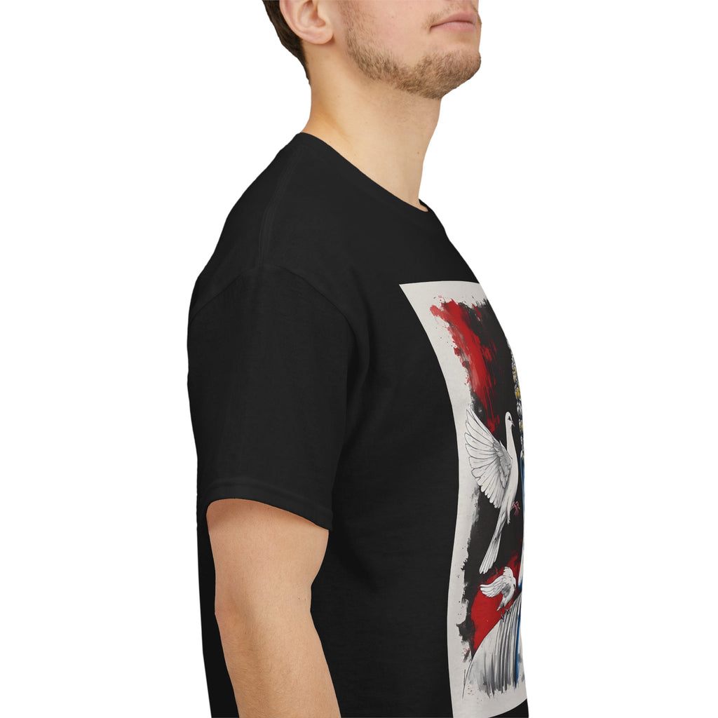 Buddha Peace Tee — Colorful Buddha & Doves Graphic T-Shirt