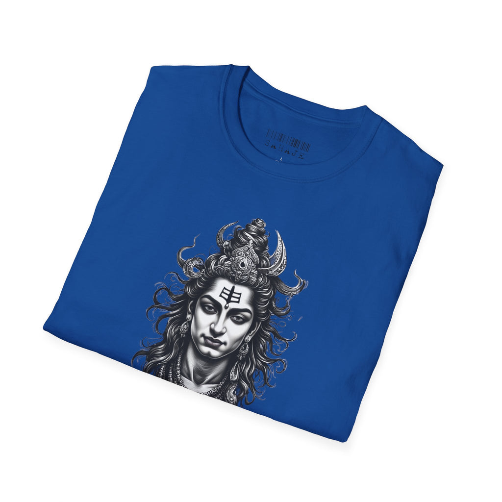 Shiva Portrait T‑Shirt — Hindu Deity Graphic Tee (Meditation, Yoga & Spiritual Wear)