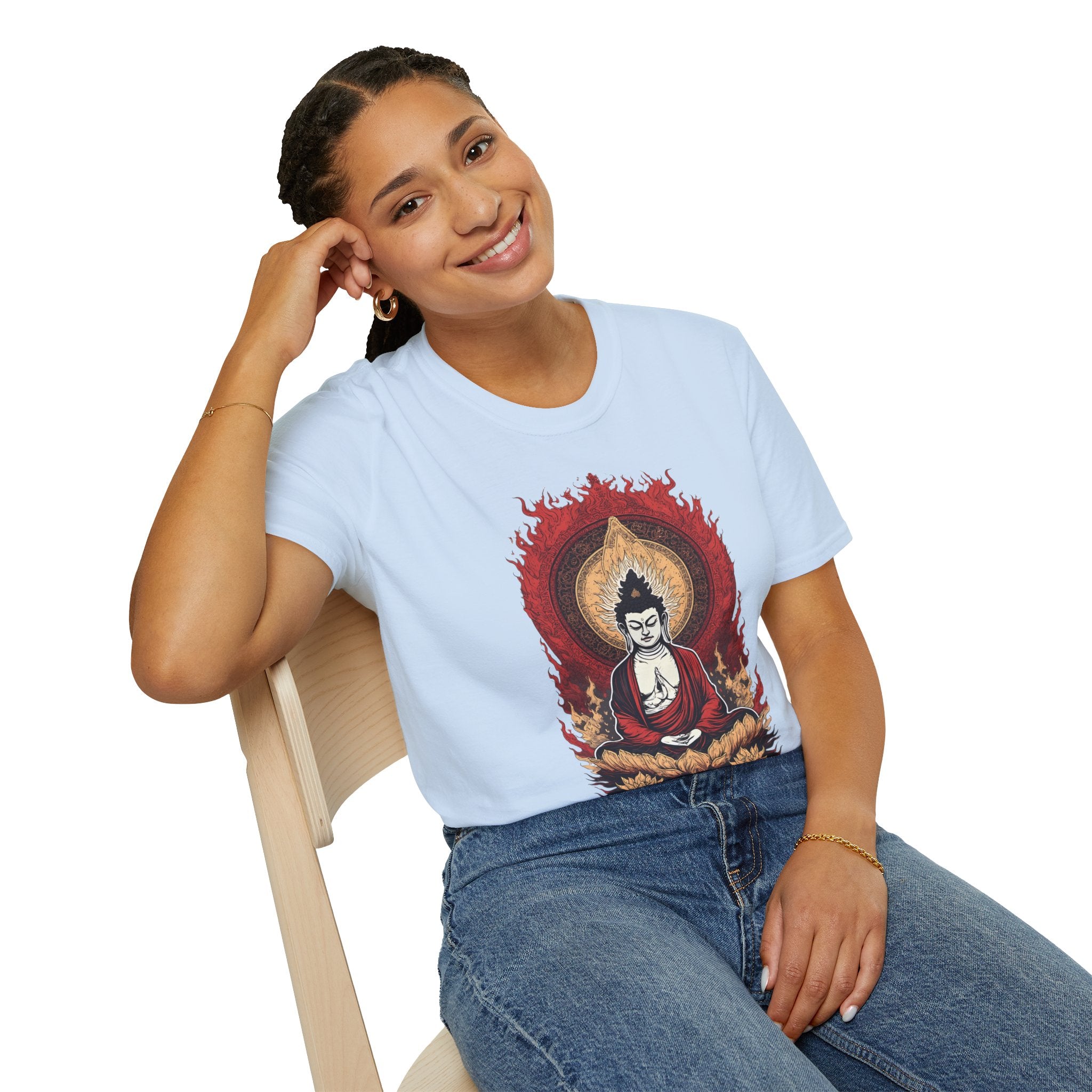 Buddha Lotus Meditation T-Shirt — Zen Buddhist Graphic Tee