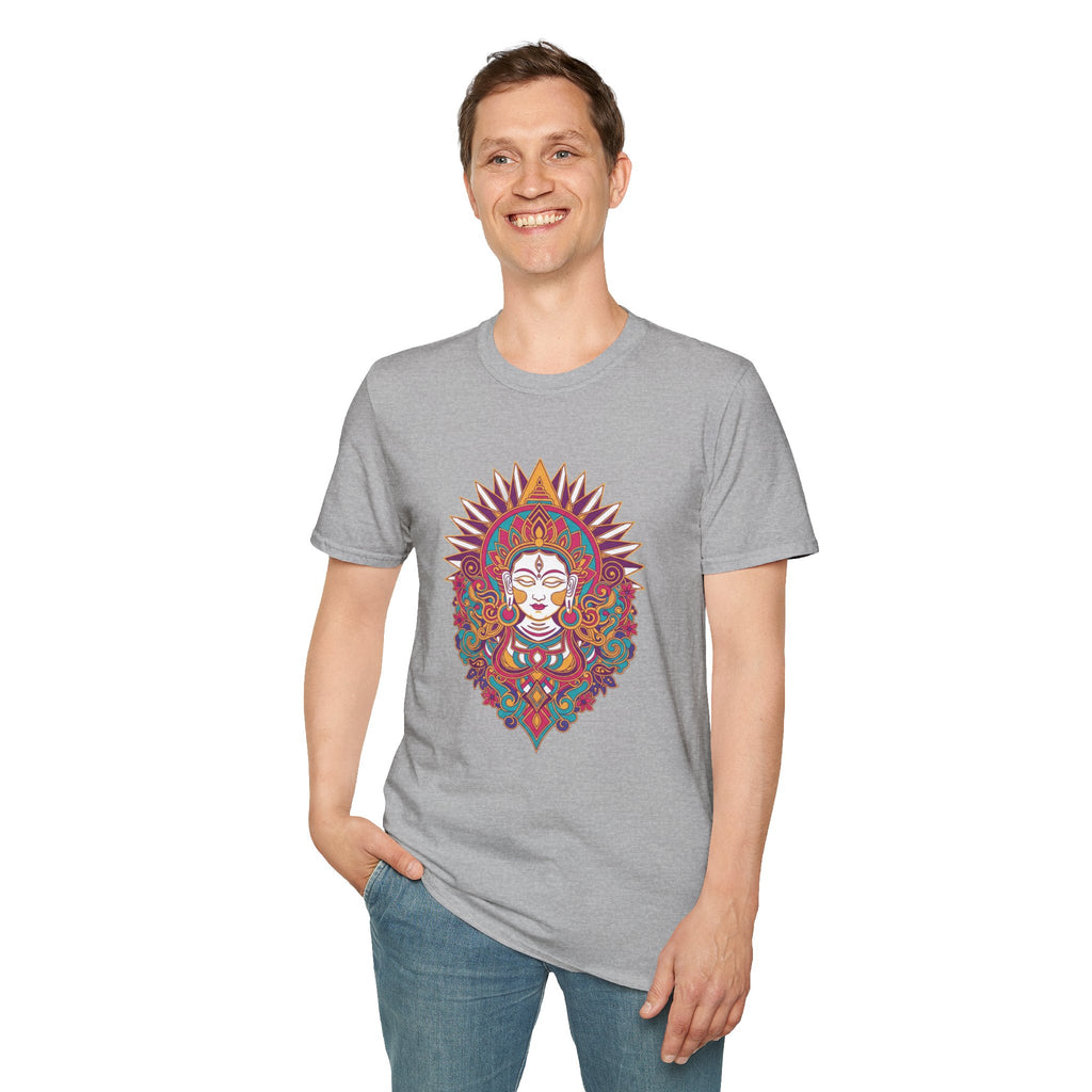 Mystic Goddess Mandala T-Shirt — Colorful Boho Spiritual Tee