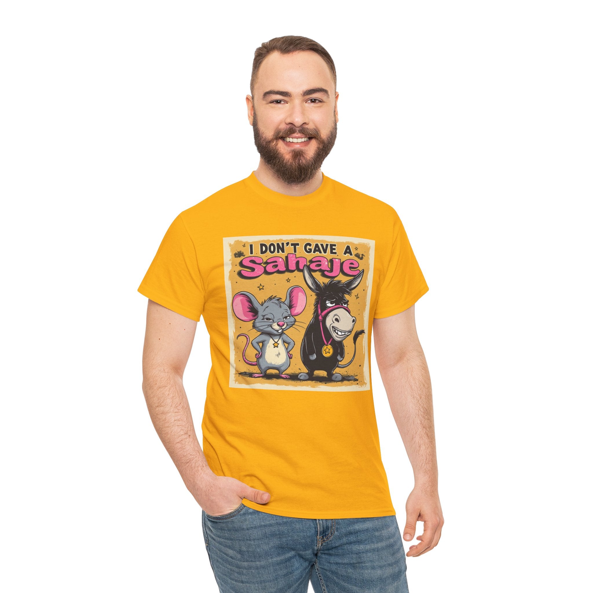 I Don't Give A Snair! Tee — Funny Mouse & Cat Graphic T-Shirt