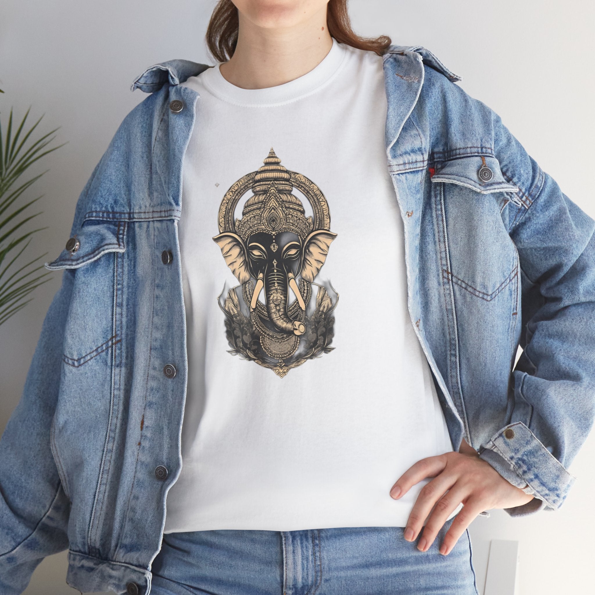 Elephant Mandala T‑Shirt — Spiritual Ganesha-Inspired Graphic Tee