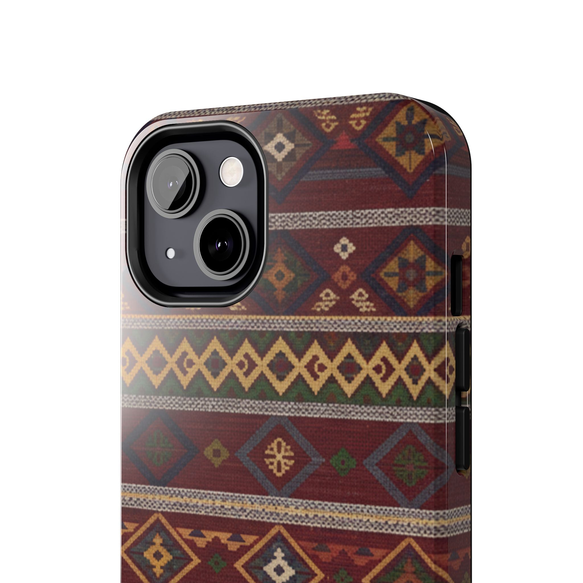 Aztec Pattern Tough Phone Case — Rustic Tribal Protective Cover