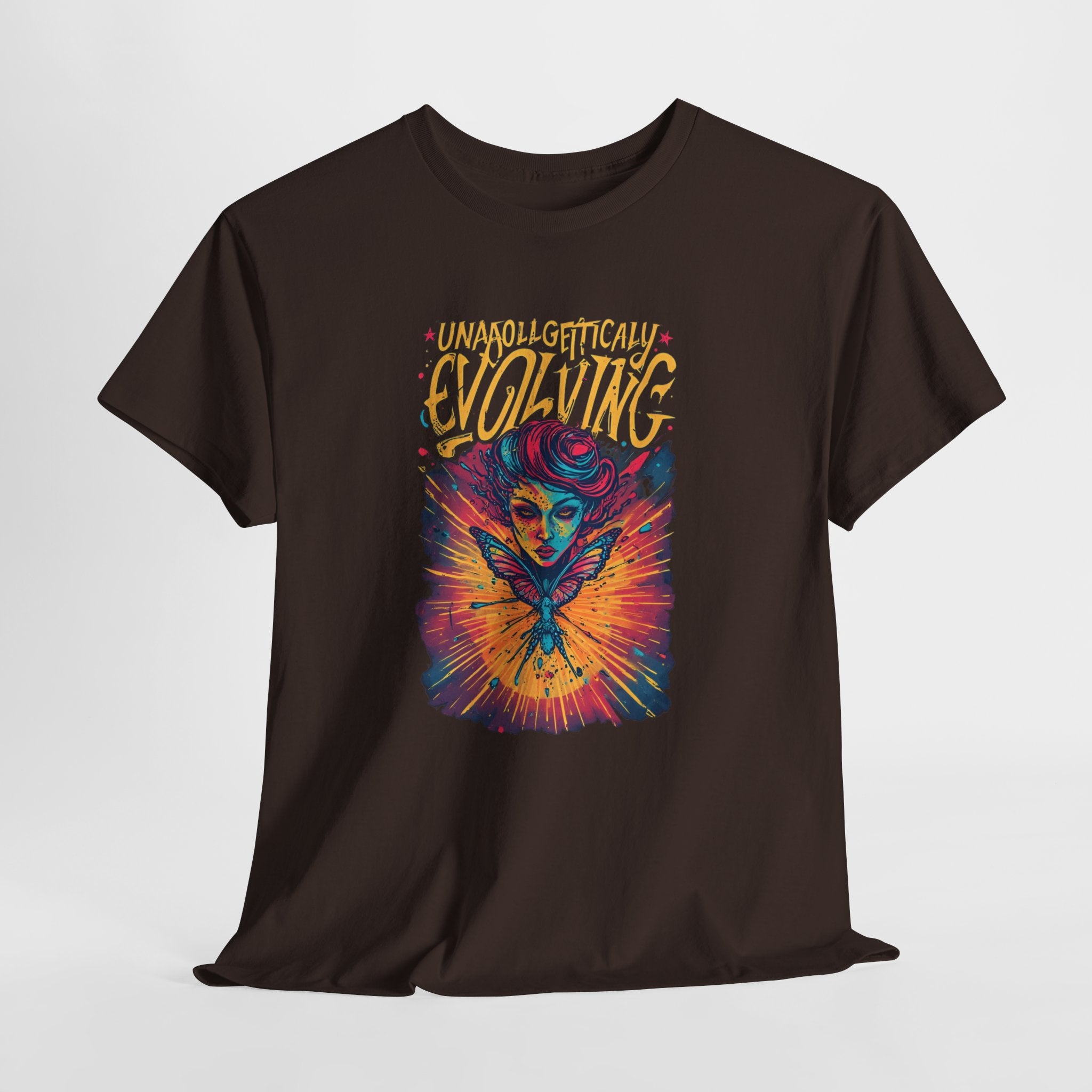 Evolving Alien Graphic Tee — "Unnaturally Evolving" Sci‑Fi Art T-Shirt
