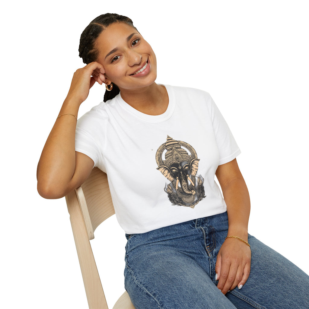 Elephant Mandala T-Shirt — Spiritual Ganesha Graphic Tee