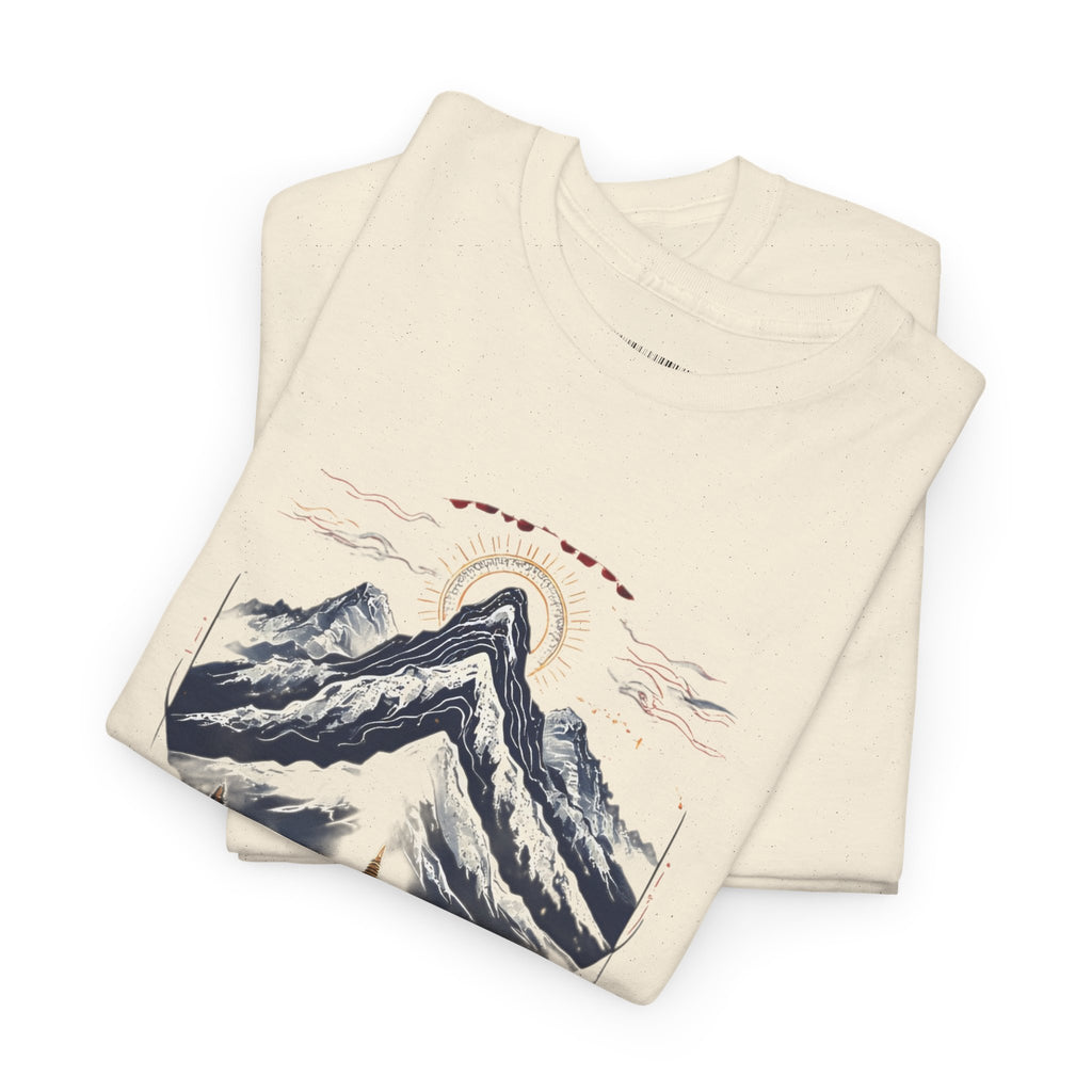 Japanese Mountain Pagoda T-Shirt — Zen Temple Landscape Tee