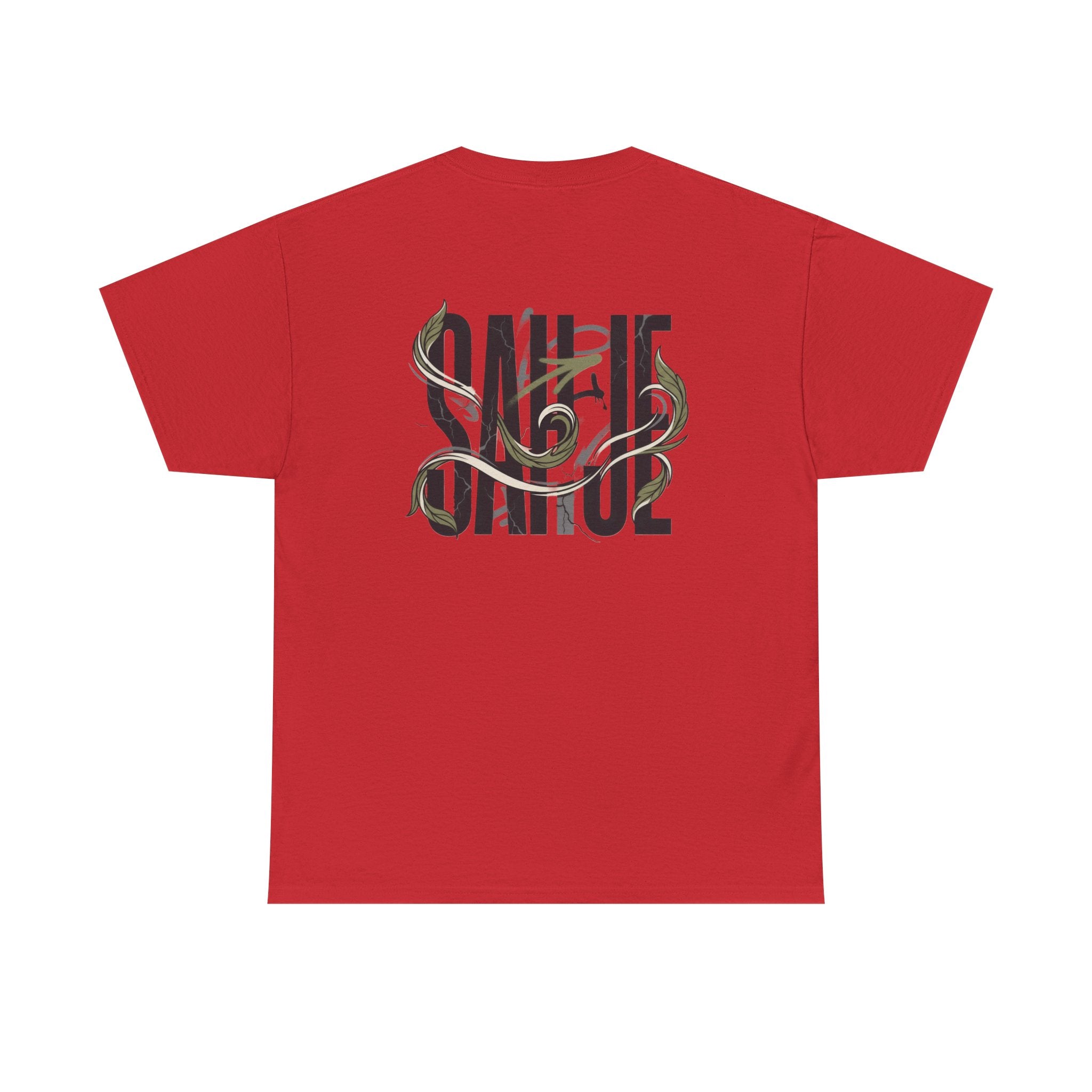 Graphic Tee — 'Savage' Typography with Snake Accent